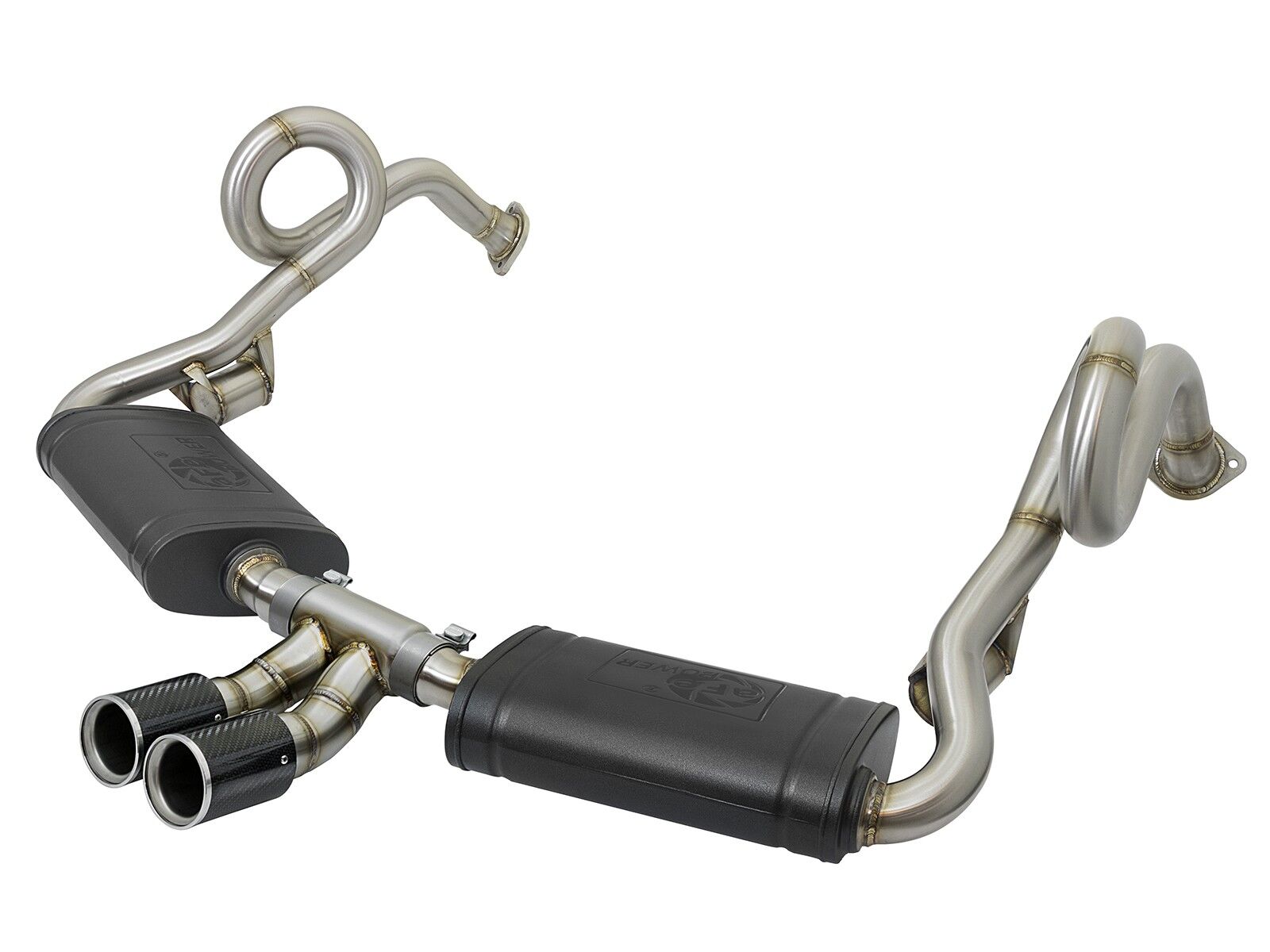 2013-2016 Porsche Cayman H6 2.7L MACH Force-Xp 2" 304 Stainless Steel Cat-Back Exhaust System - 49-36415-C