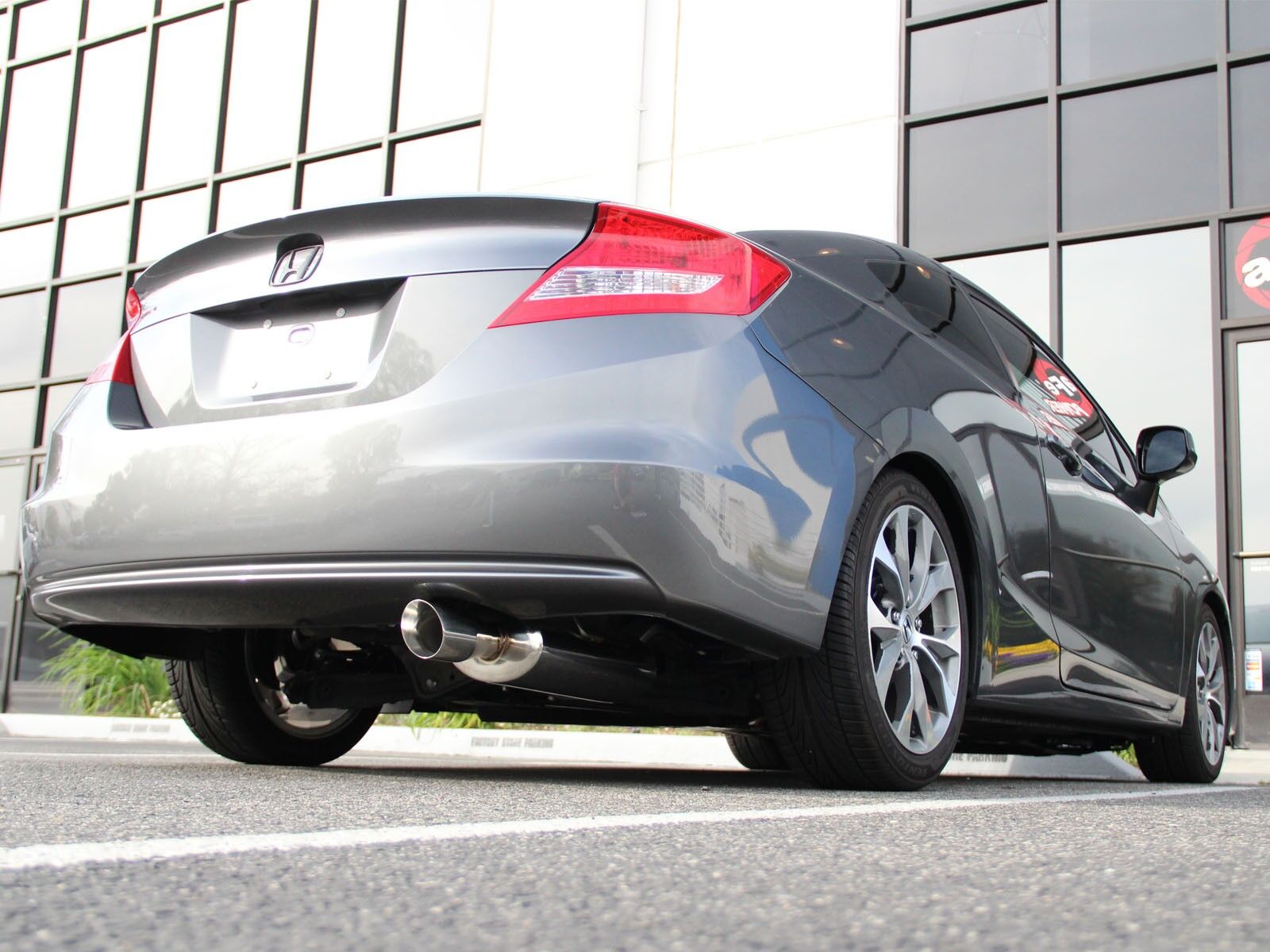 2012-2015 Honda Civic 1.8L Coupe/Sedan Takeda 2-1/2" 304 Stainless Steel Axle-Back Exhaust System
