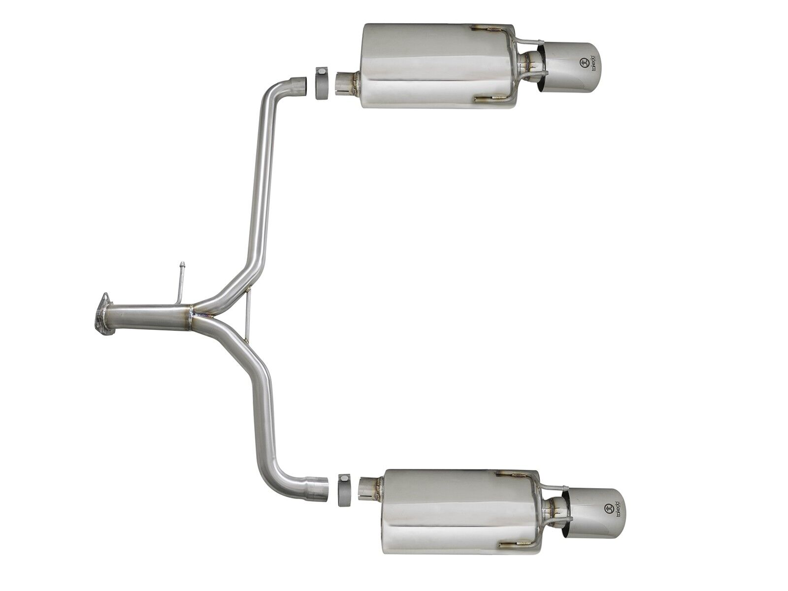 2013-2017 Honda Accord Sport 2.4L Sedan Takeda 2-1/4" to 1-3/4" 304 Stainless Steel Axle-Back Exhaust System