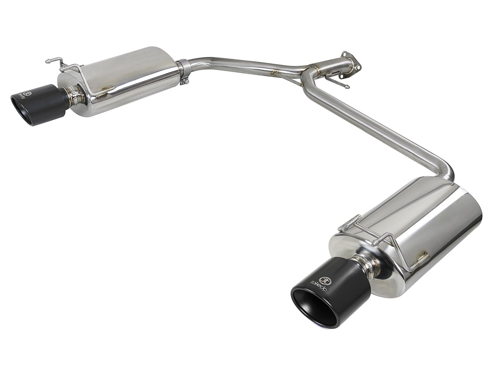 2013-2017 Honda Accord Sport 2.4L Sedan Takeda 2-1/4" to 1-3/4" 304 Stainless Steel Axle-Back Exhaust System - 49-36604-B