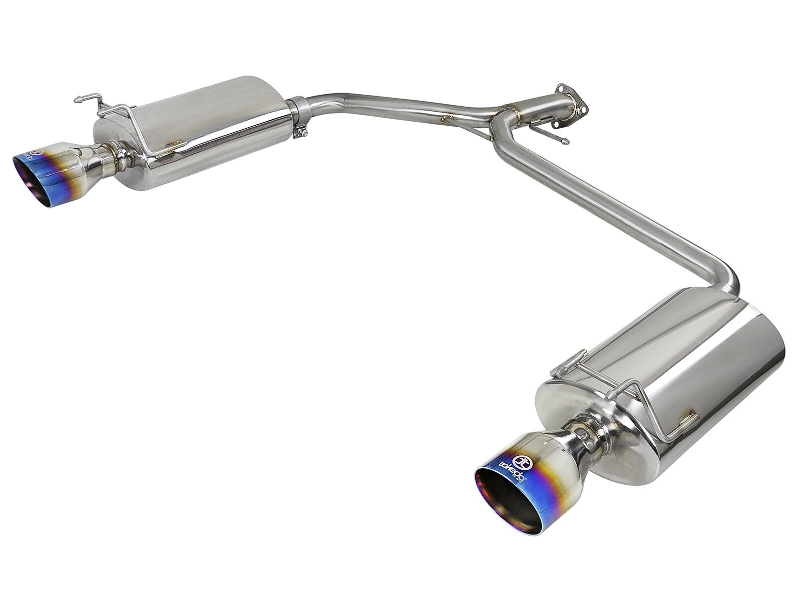 2013-2017 Honda Accord Sport 2.4L Sedan Takeda 2-1/4" to 1-3/4" 304 Stainless Steel Axle-Back Exhaust System - 49-36604-L