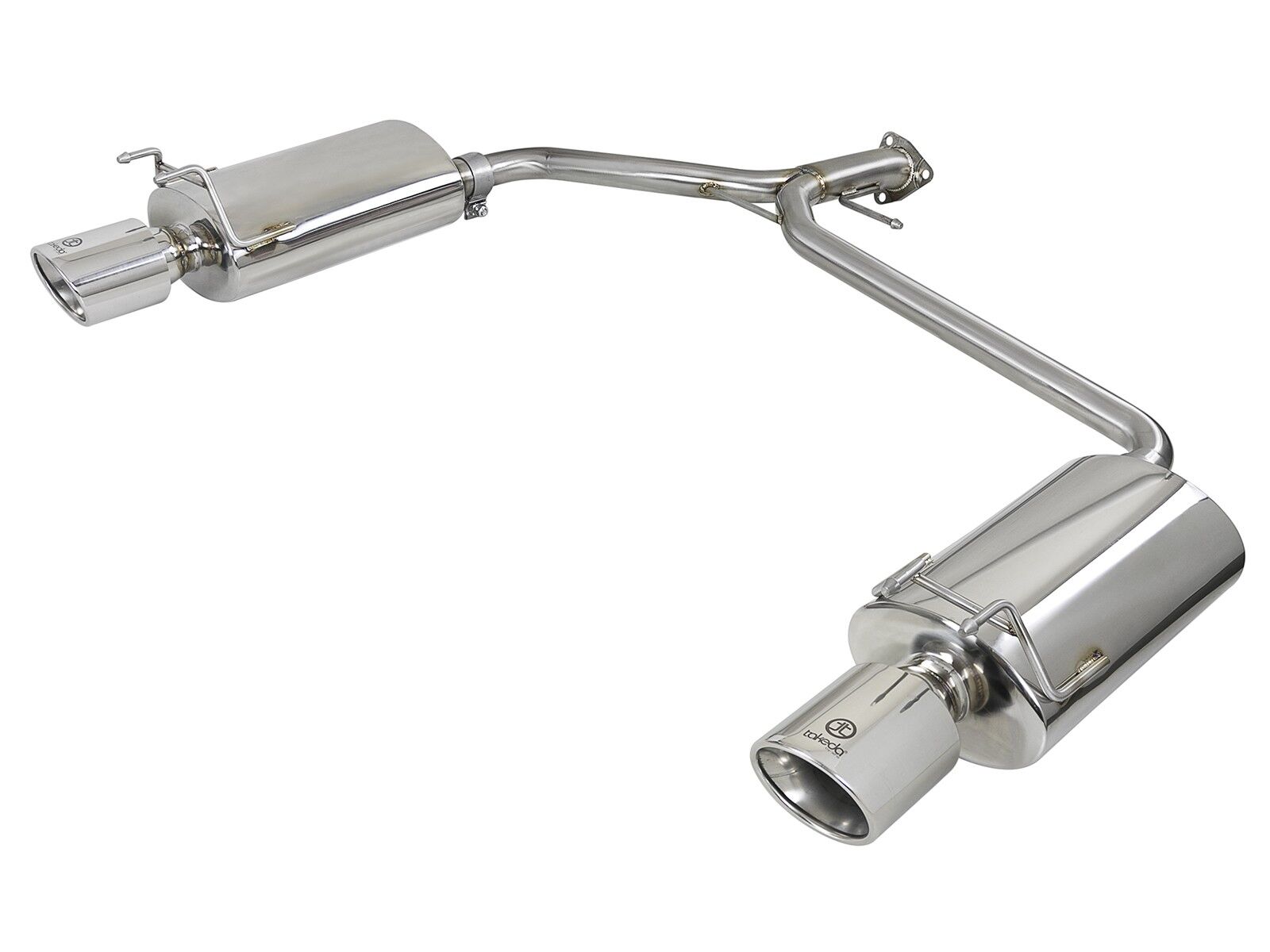 2013-2017 Honda Accord Sport 2.4L Sedan Takeda 2-1/4" to 1-3/4" 304 Stainless Steel Axle-Back Exhaust System - 49-36604