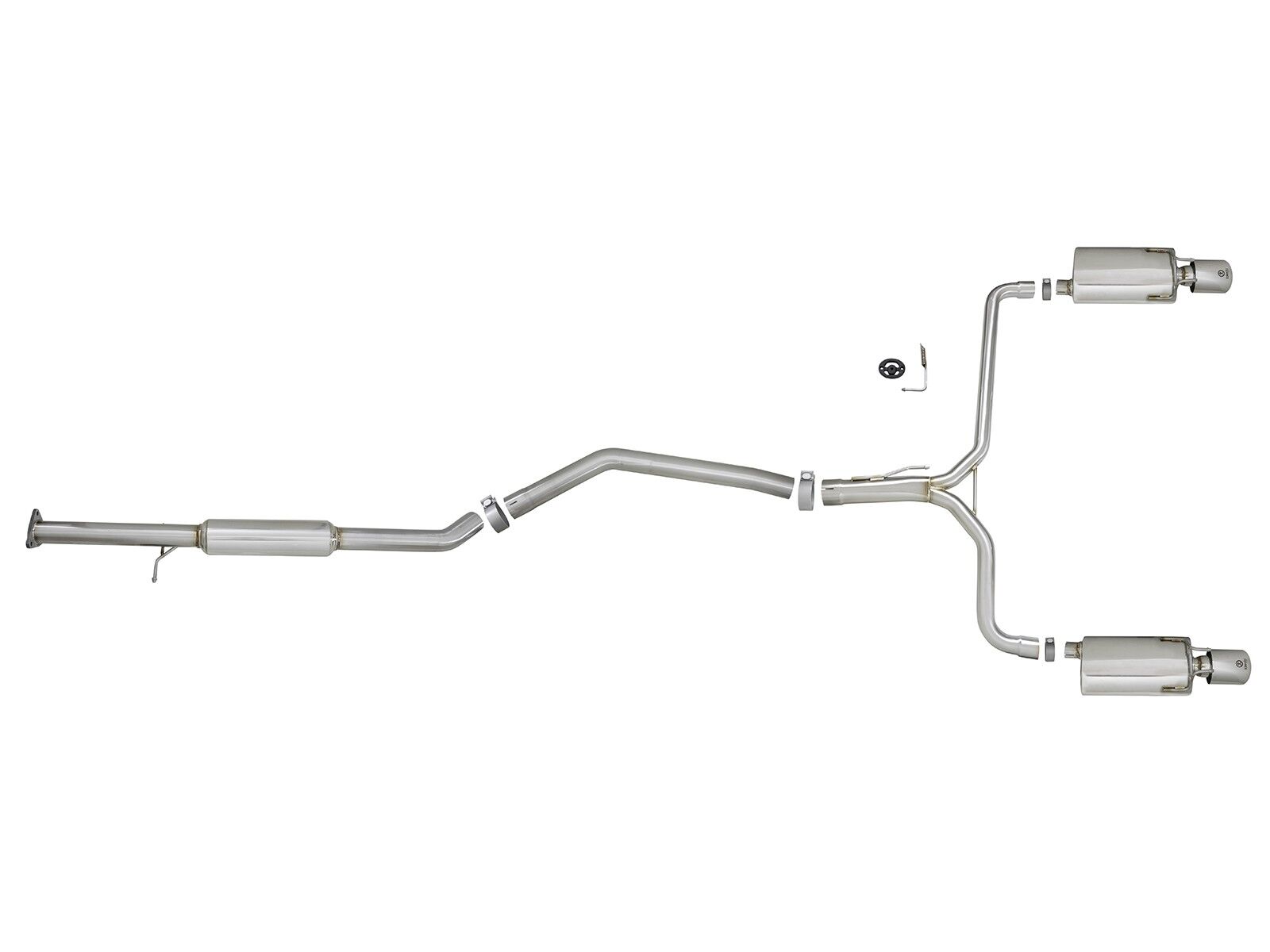 2013-2017 Honda Accord LX/EX/EX-L 2.4L Sedan Takeda 2-1/2" to Dual 1-3/4" 304 Stainless Steel Cat Back System
