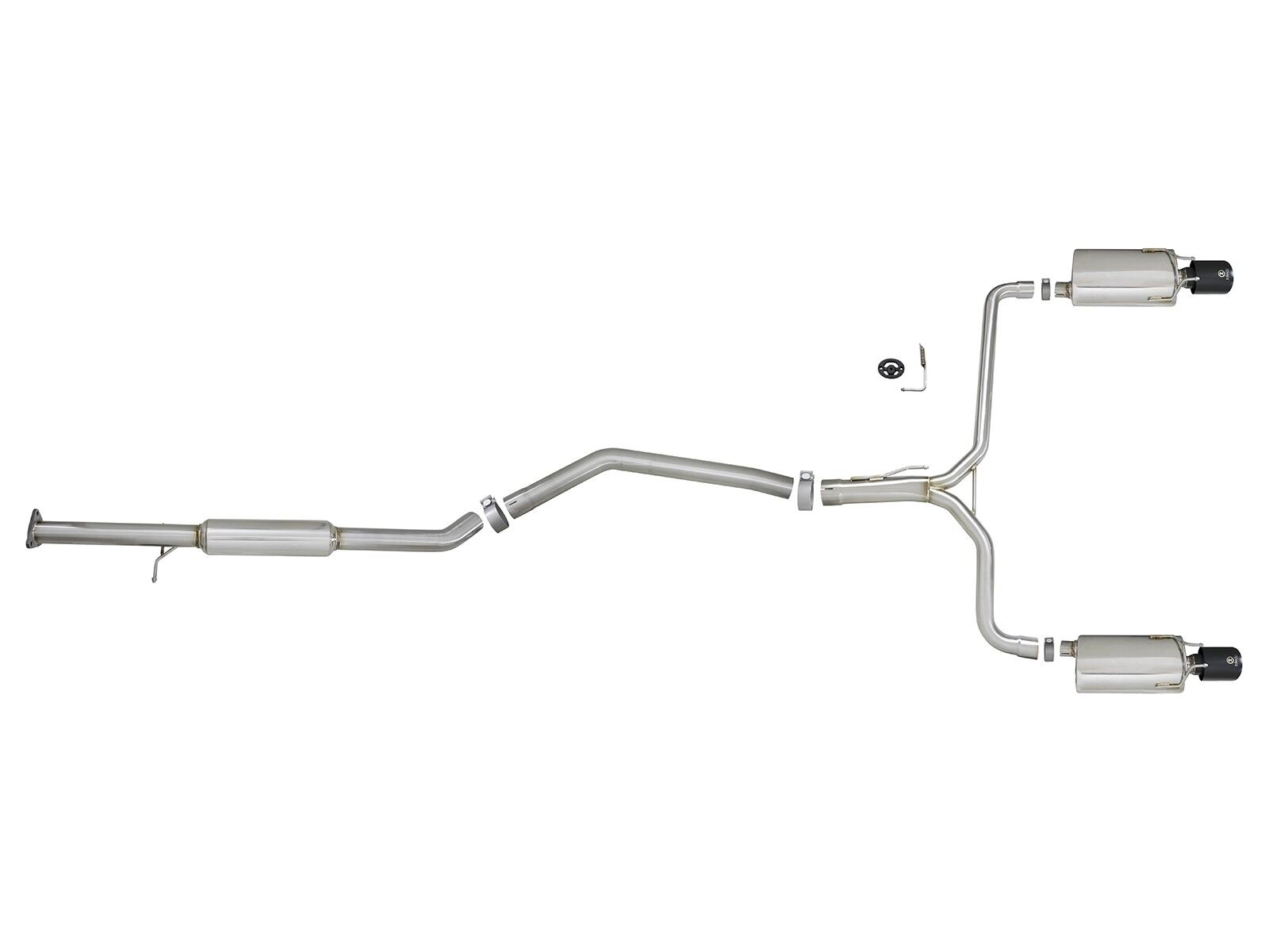 2013-2017 Honda Accord LX/EX/EX-L 2.4L Sedan Takeda 2-1/2" to Dual 1-3/4" 304 Stainless Steel Cat Back System