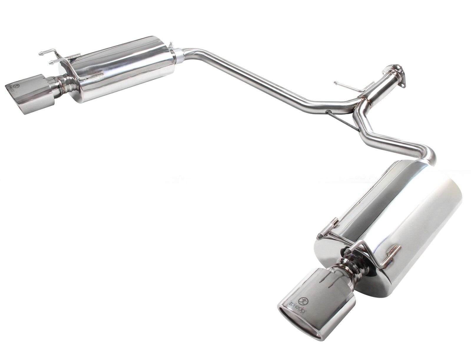 2013-2017 Honda Accord EX/EX-L V6 3.5L Coupe Takeda 2-1/4" to 1-3/4" 304 Stainless Steel Axle-Back Exhaust System - 49-36607