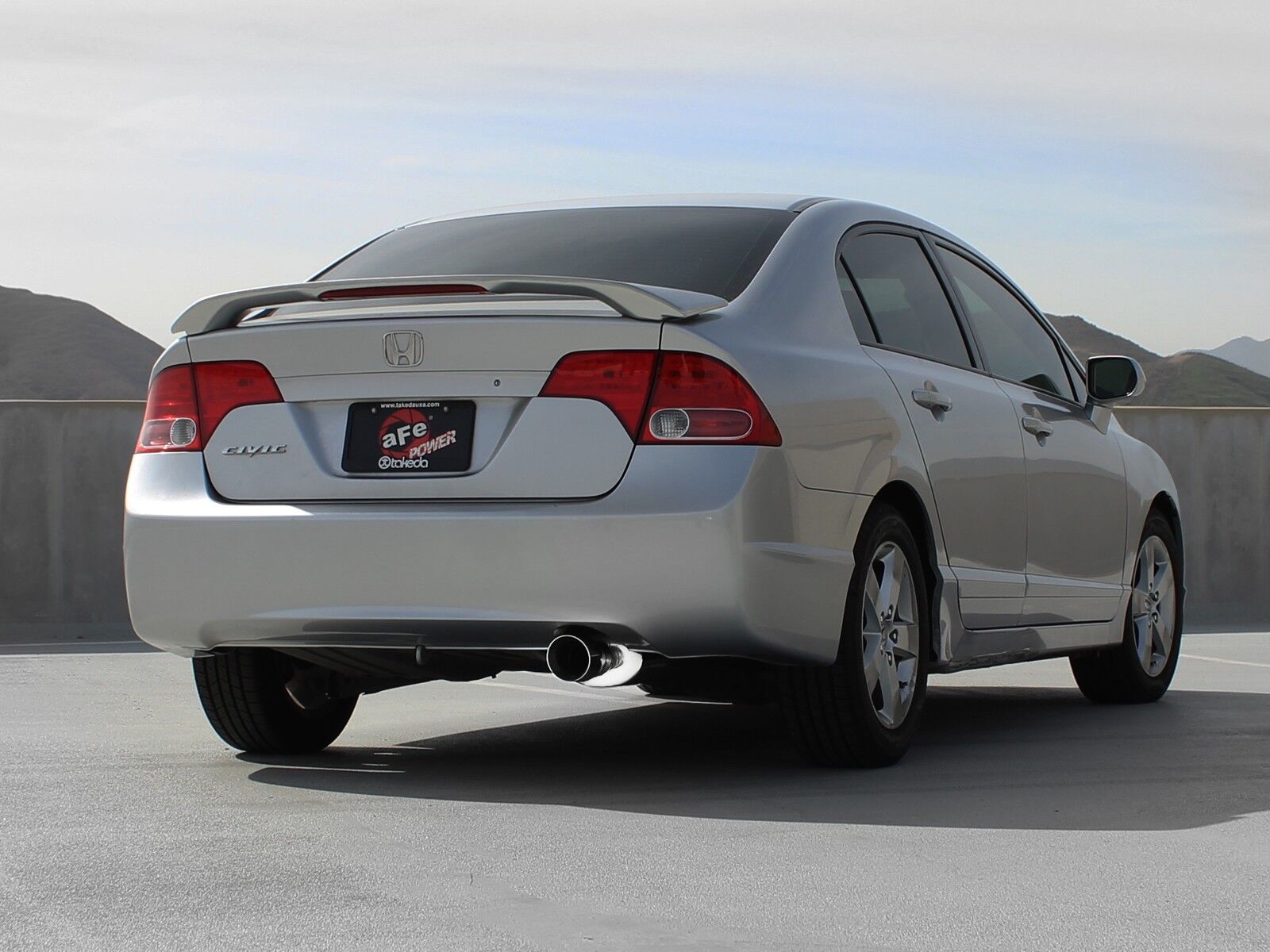 2006-2011 Honda Civic 1.8L Coupe/Sedan Takeda 2-1/2" 304 Stainless Steel Axle-Back Exhaust System
