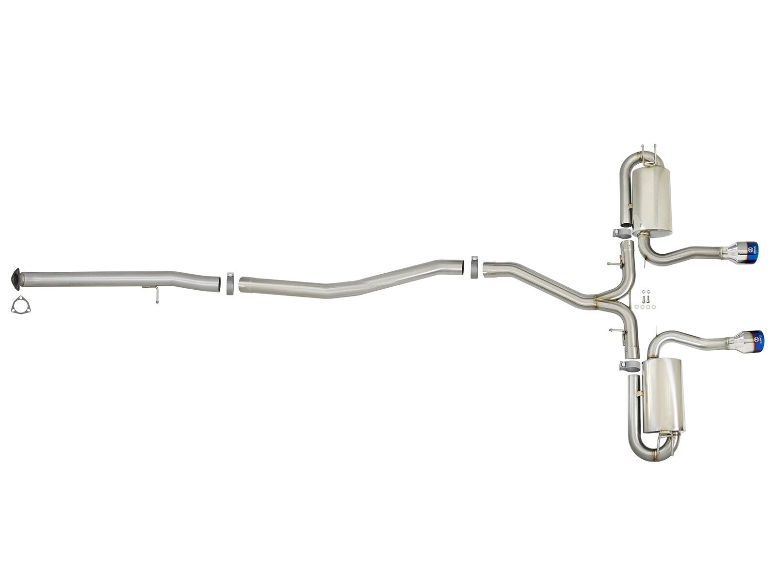 2017-2019 Honda Civic Si FC 1.5L Sedan Takeda 3" to 2-1/2" 304 Stainless Steel Cat-Back Exhaust System