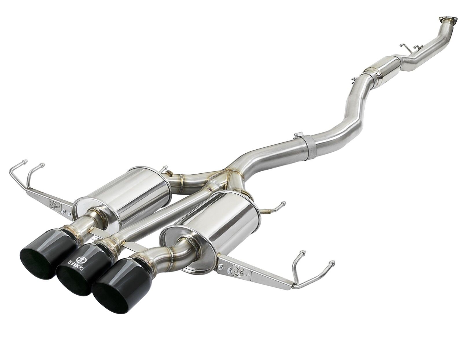 2017-2019 Honda Civic Type-R 2.0L Takeda 3" 304 Stainless Steel Cat-Back Exhaust System w/ Tri-Black Tips