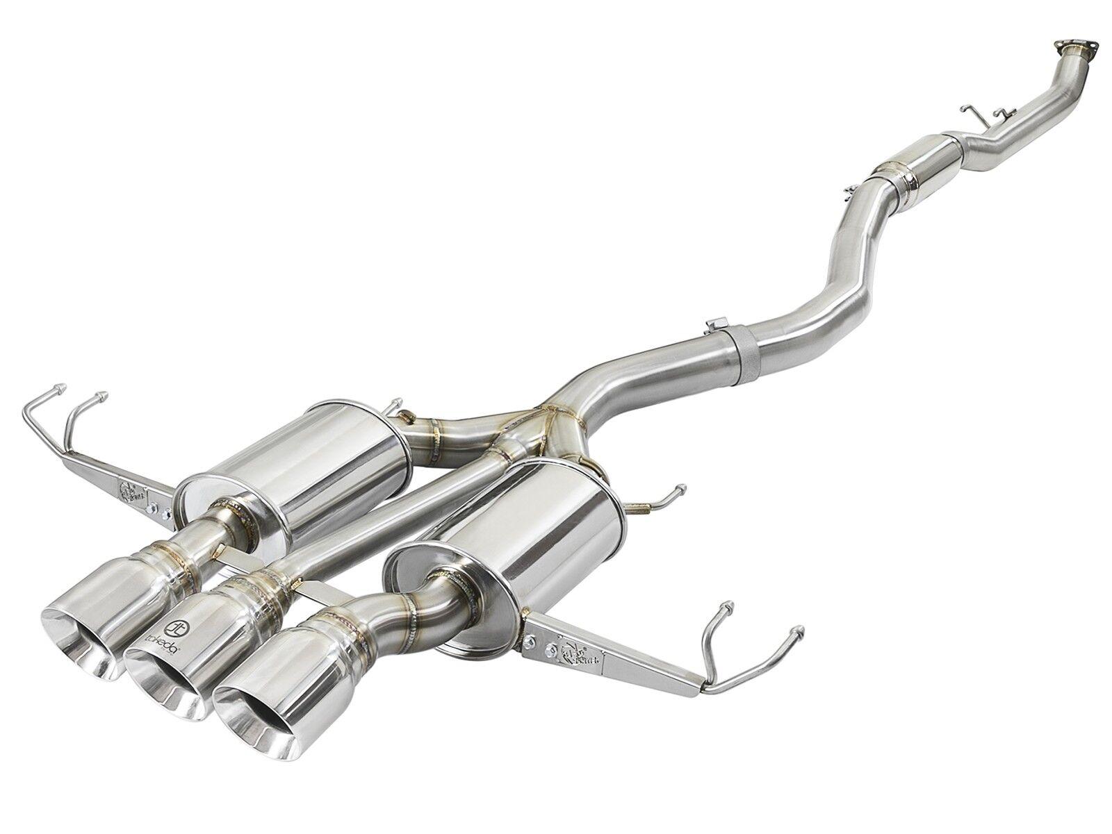 2017-2019 Honda Civic Type-R 2.0L Takeda 3" 304 Stainless Steel Cat-Back Exhaust System w/ Tri-Polished Tips