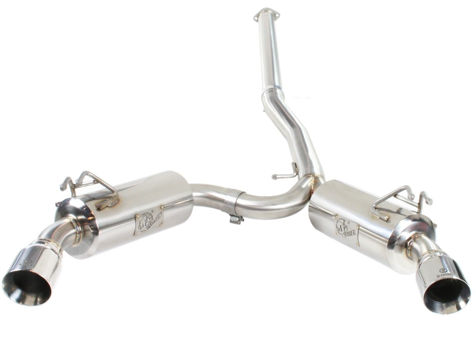2008-2015 Mitsubishi Lancer EVO X CZ4A Turbo/MR/GSR 2.0L Takeda 3" to 2-1/2" 304 Stainless Steel Cat-Back Exhaust Systems