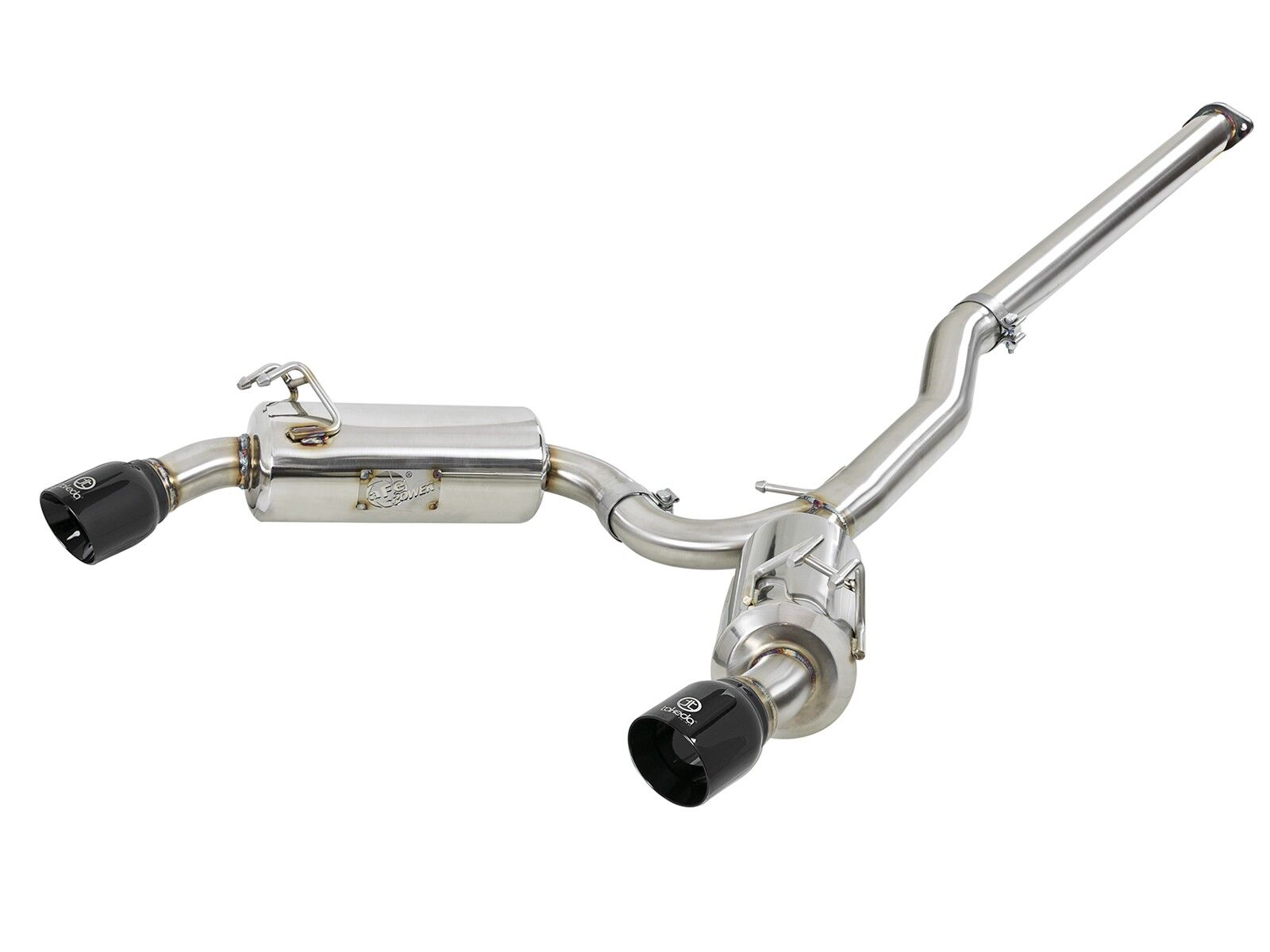 2008-2015 Mitsubishi Lancer EVO X CZ4A Turbo/MR/GSR 2.0L Takeda 3" to 2-1/2" 304 Stainless Steel Cat-Back Exhaust System