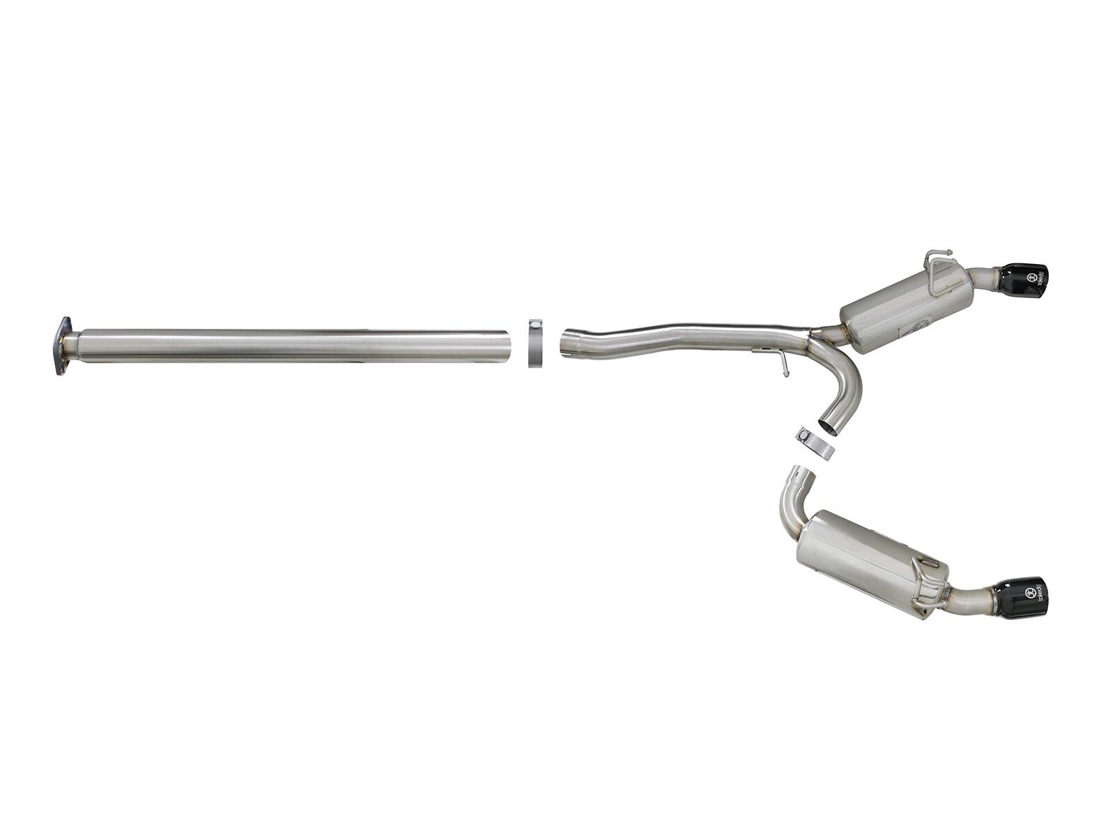 2008-2015 Mitsubishi Lancer EVO X CZ4A Turbo/MR/GSR 2.0L Takeda 3" to 2-1/2" 304 Stainless Steel Cat-Back Exhaust System