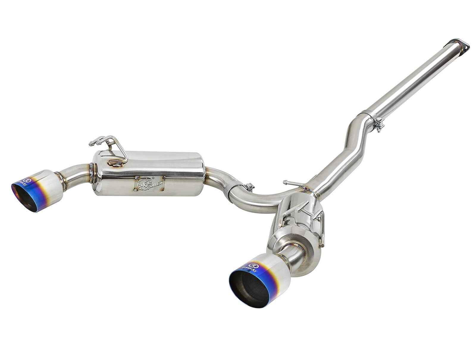 2008-2015 Mitsubishi Lancer EVO X CZ4A Turbo/MR/GSR 2.0L Takeda 3" to 2-1/2" 304 Stainless Steel Cat-Back Exhaust System