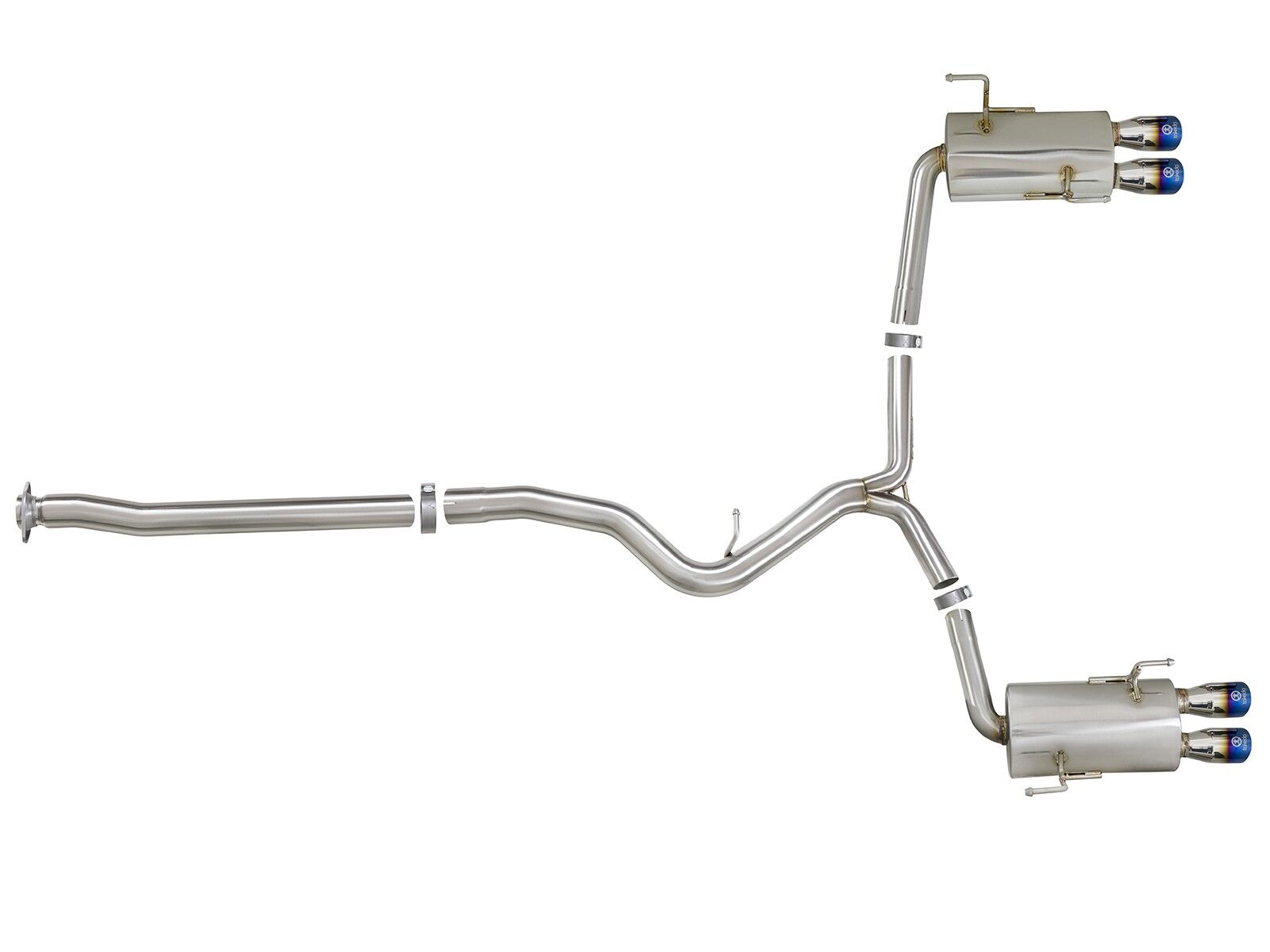 2015-2019 Subaru WRX STI Turbo H4 2.5L Takeda 3" to 2-1/4" 304 Stainless Steel Cat-Back Exhaust System