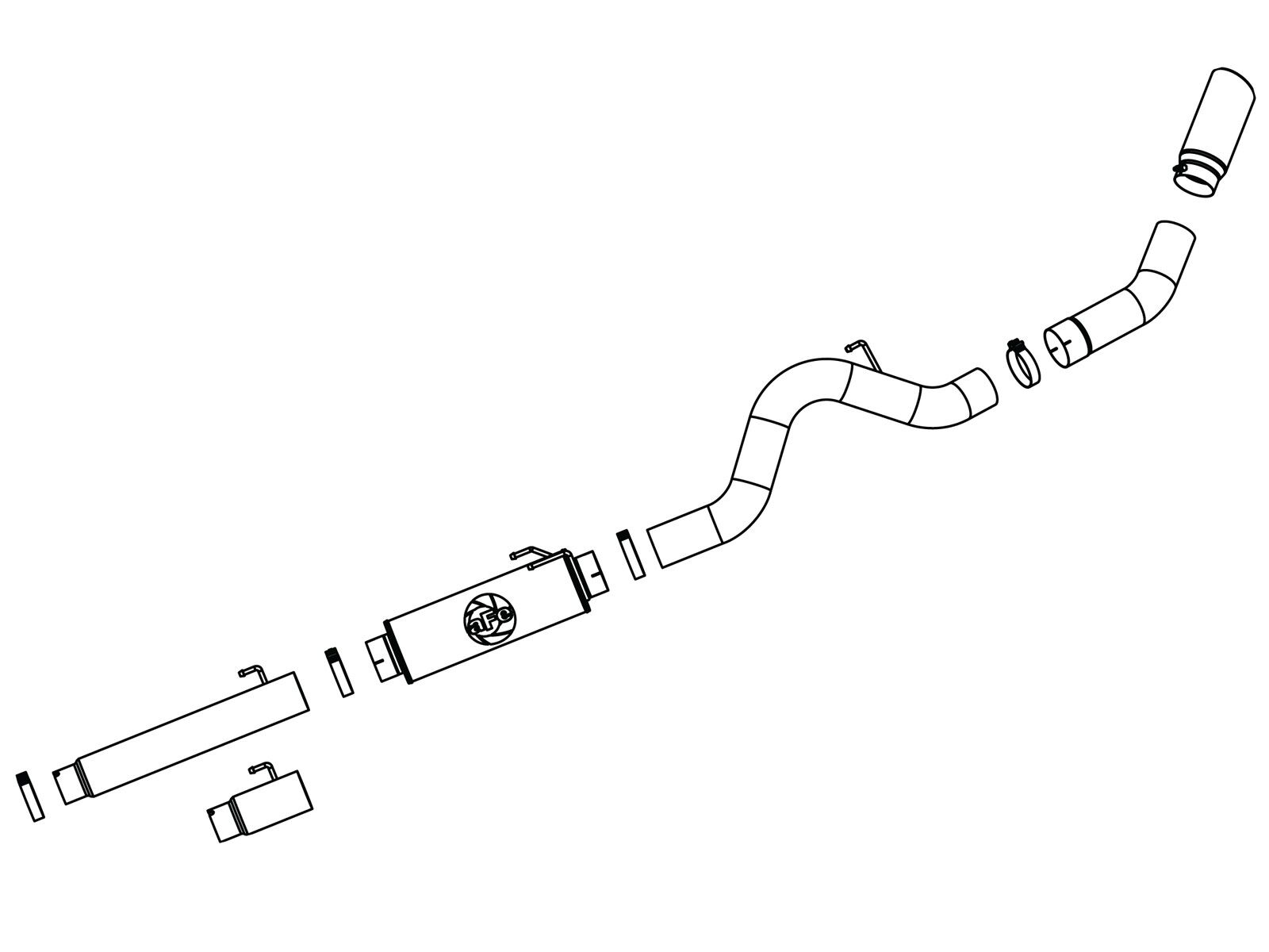 2004-2007 Dodge Ram 3500 Cummins Turbo Diesel 5.9L Large Bore-HD 5" 409 Stainless Steel Cat-Back Exhaust System