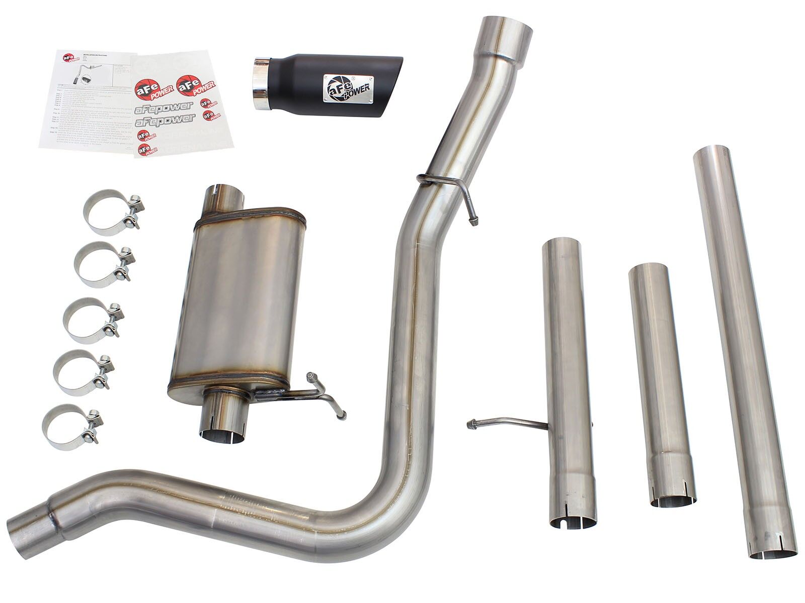 1999-2004 Ford F-350 Super Duty Super Duty V10 6.8L/V8 5.4L MACH Force-Xp 3" to 3-1/2" 409 Stainless Steel Cat-Back Exhaust System