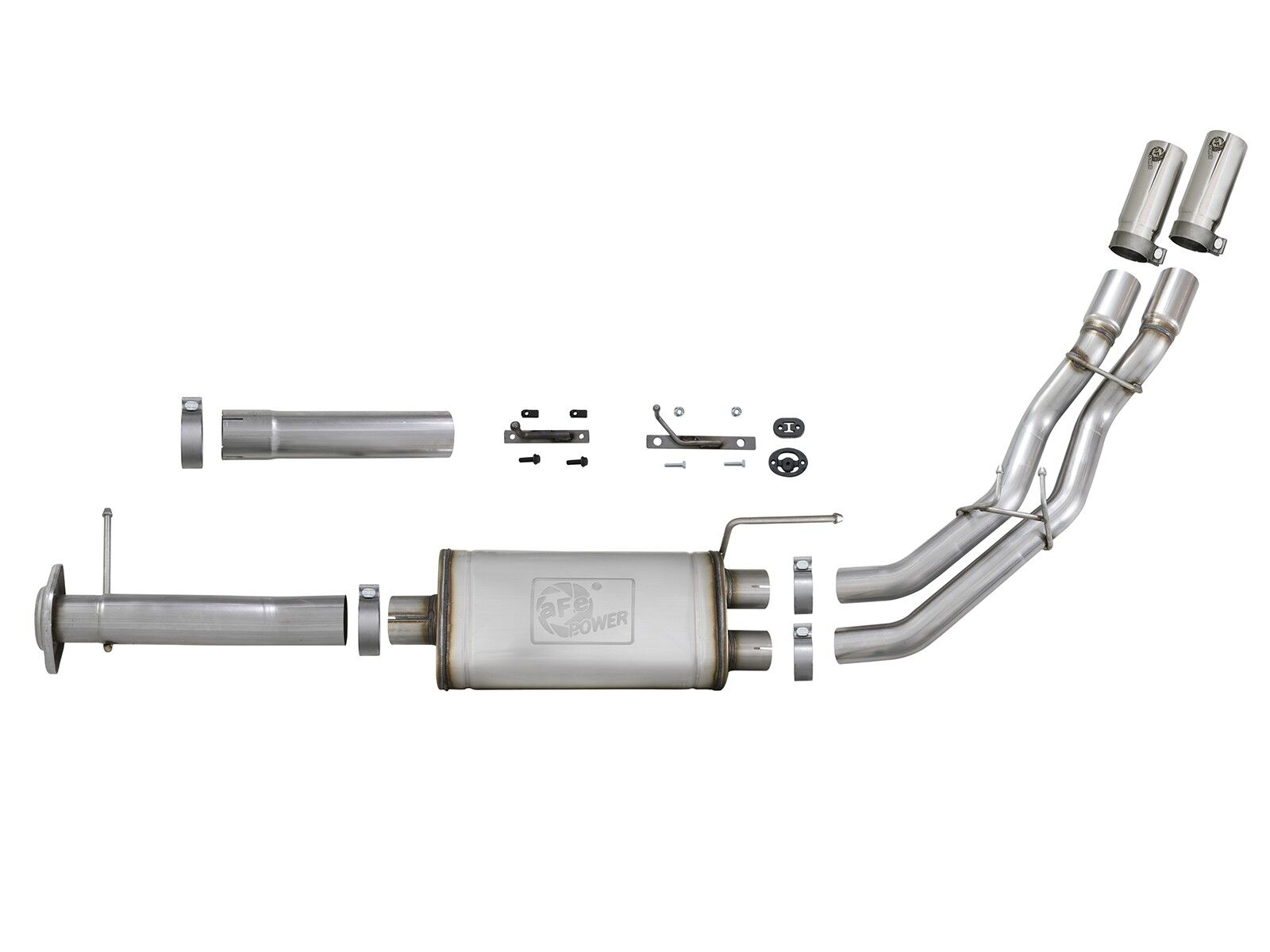 2011-2014 Ford F-150 EcoBoost V6 3.5L Rebel Series 3" to 2-1/2" 409 Stainless Steel Cat-Back Exhaust System
