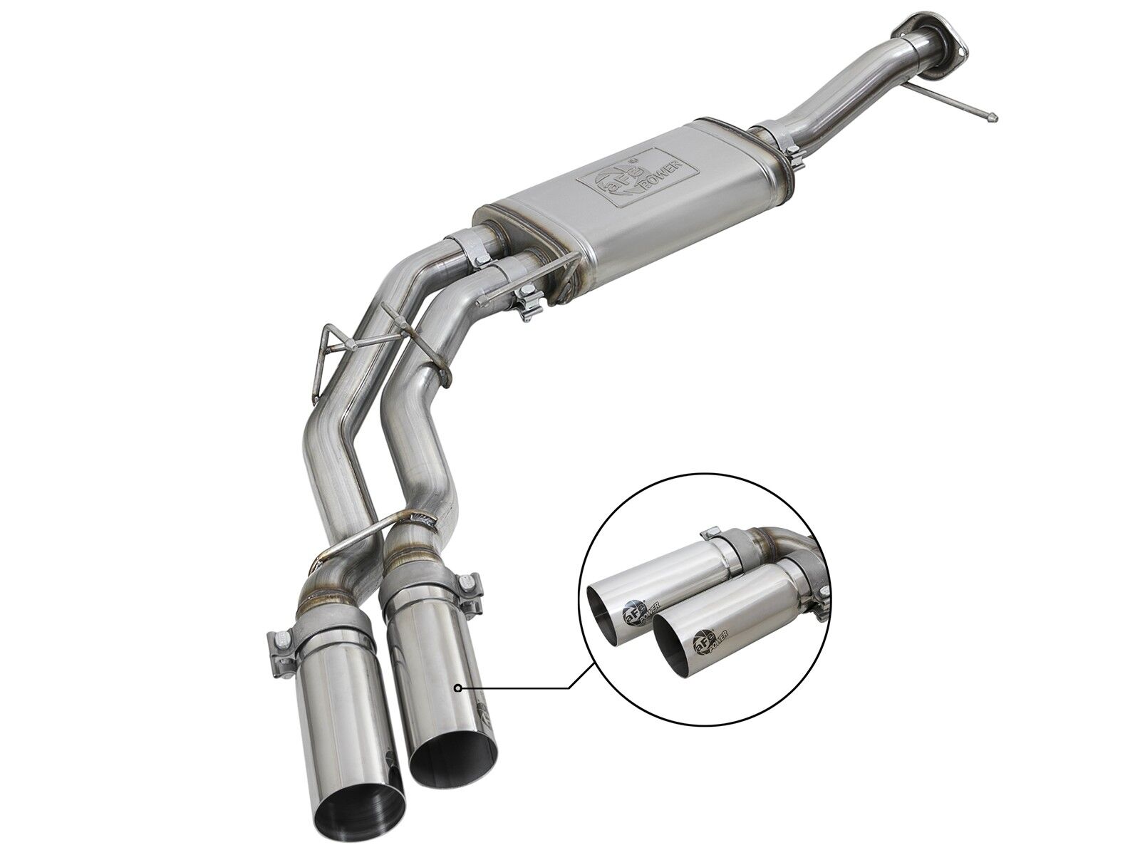 2011-2014 Ford F-150 EcoBoost V6 3.5L Rebel Series 3" to 2-1/2" 409 Stainless Steel Cat-Back Exhaust System - 49-43078-P