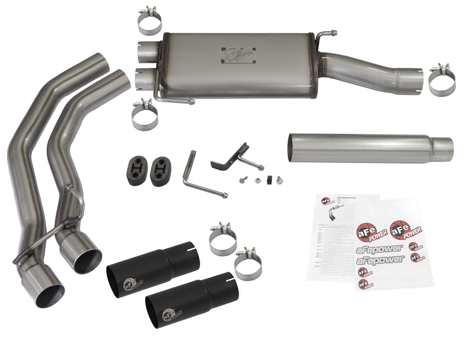 2004-2008 Ford F-150 V8 4.6L/V8 5.4L Rebel Series 3" to 2-1/2" 409 Stainless Steel Cat-Back Exhaust System