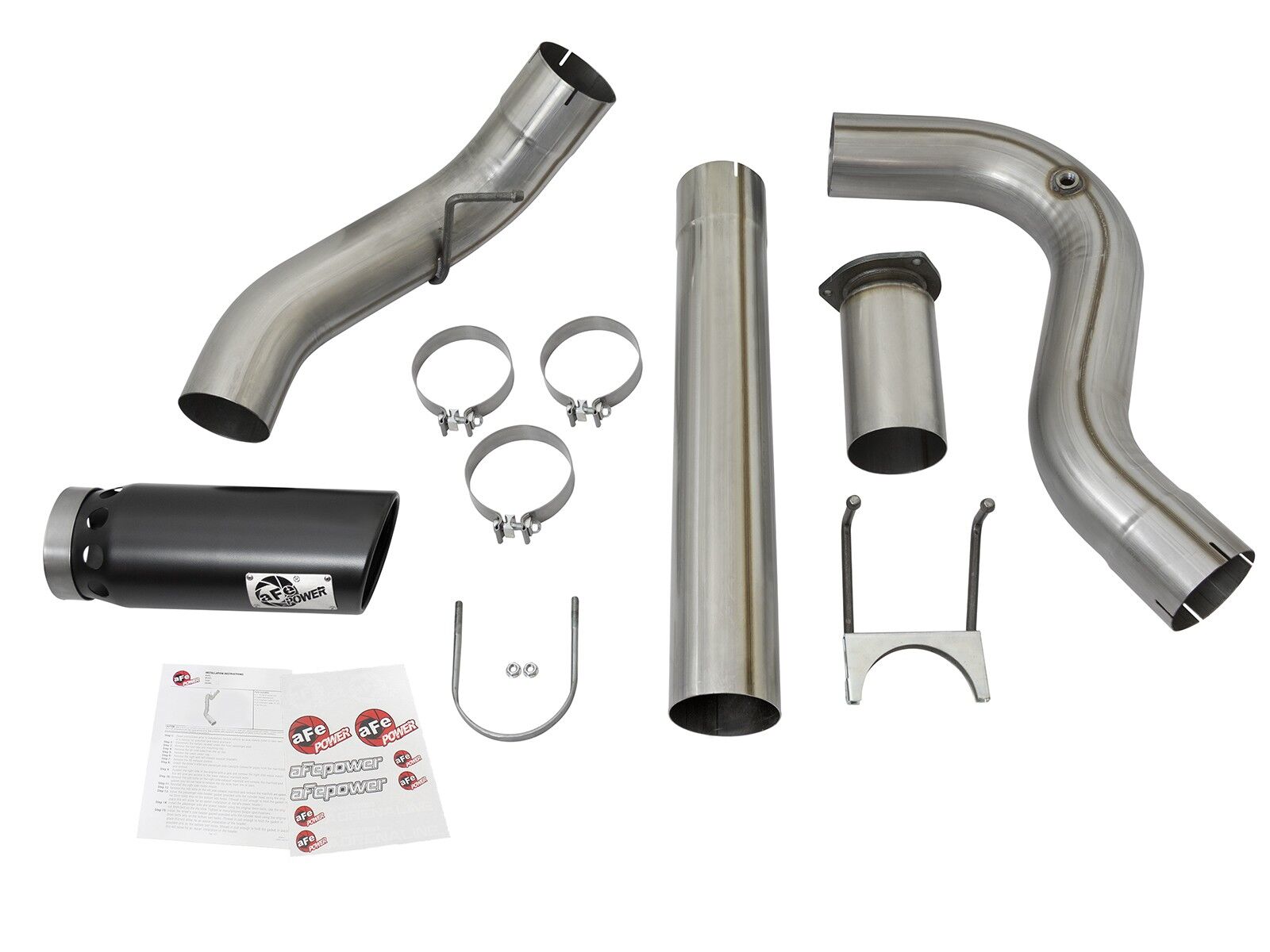 2017-2019 Ford F-350 Super Duty Turbo Diesel V8 6.7L Large Bore-HD 5" 409 Stainless Steel DPF-Back Exhaust System