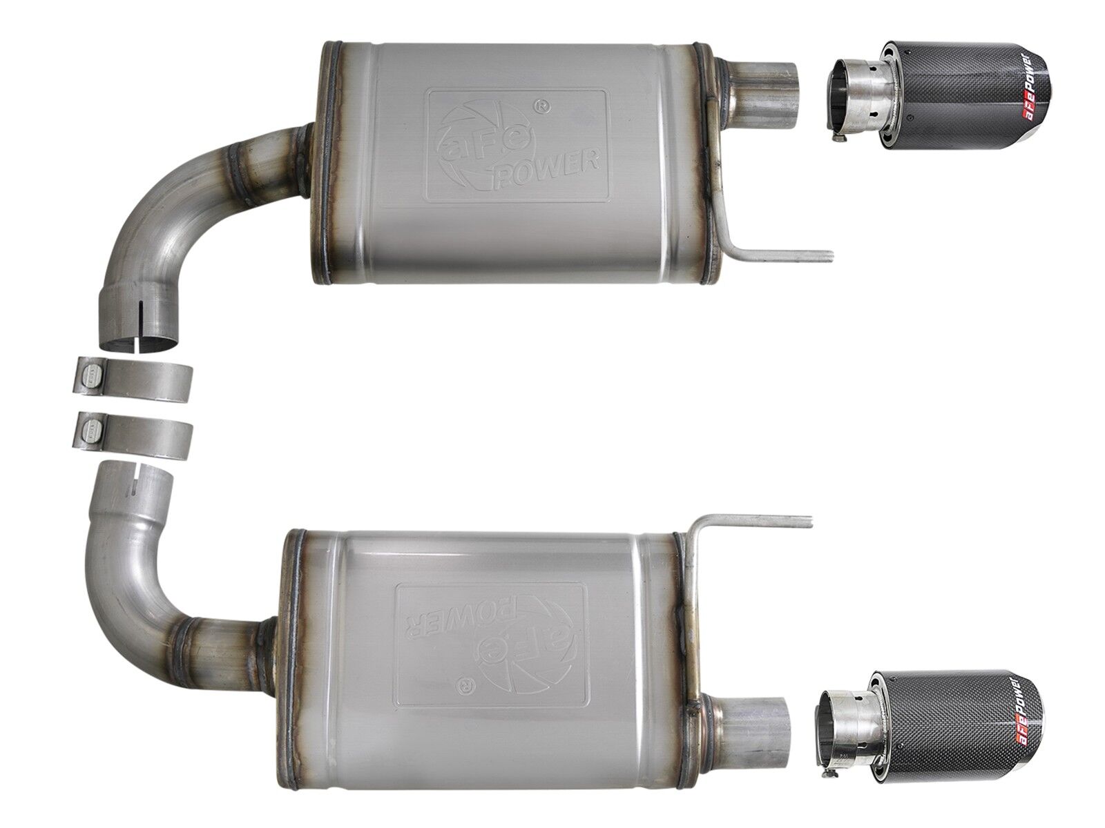 2015-2017 Ford Mustang GT V8 5.0L MACH Force-Xp 2-1/2" 409 Stainless Steel Axle-Back Exhaust System