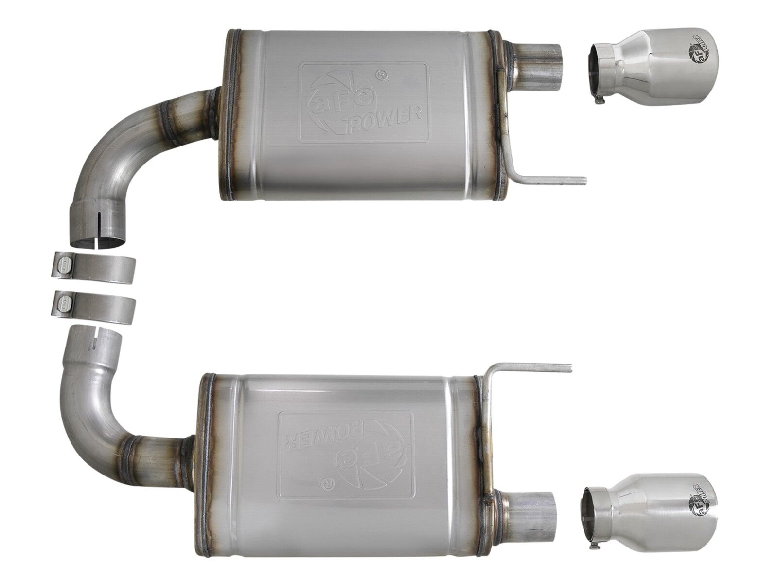 2015-2017 Ford Mustang GT V8 5.0L MACH Force-Xp 2-1/2" 409 Stainless Steel Axle-Back Exhaust System