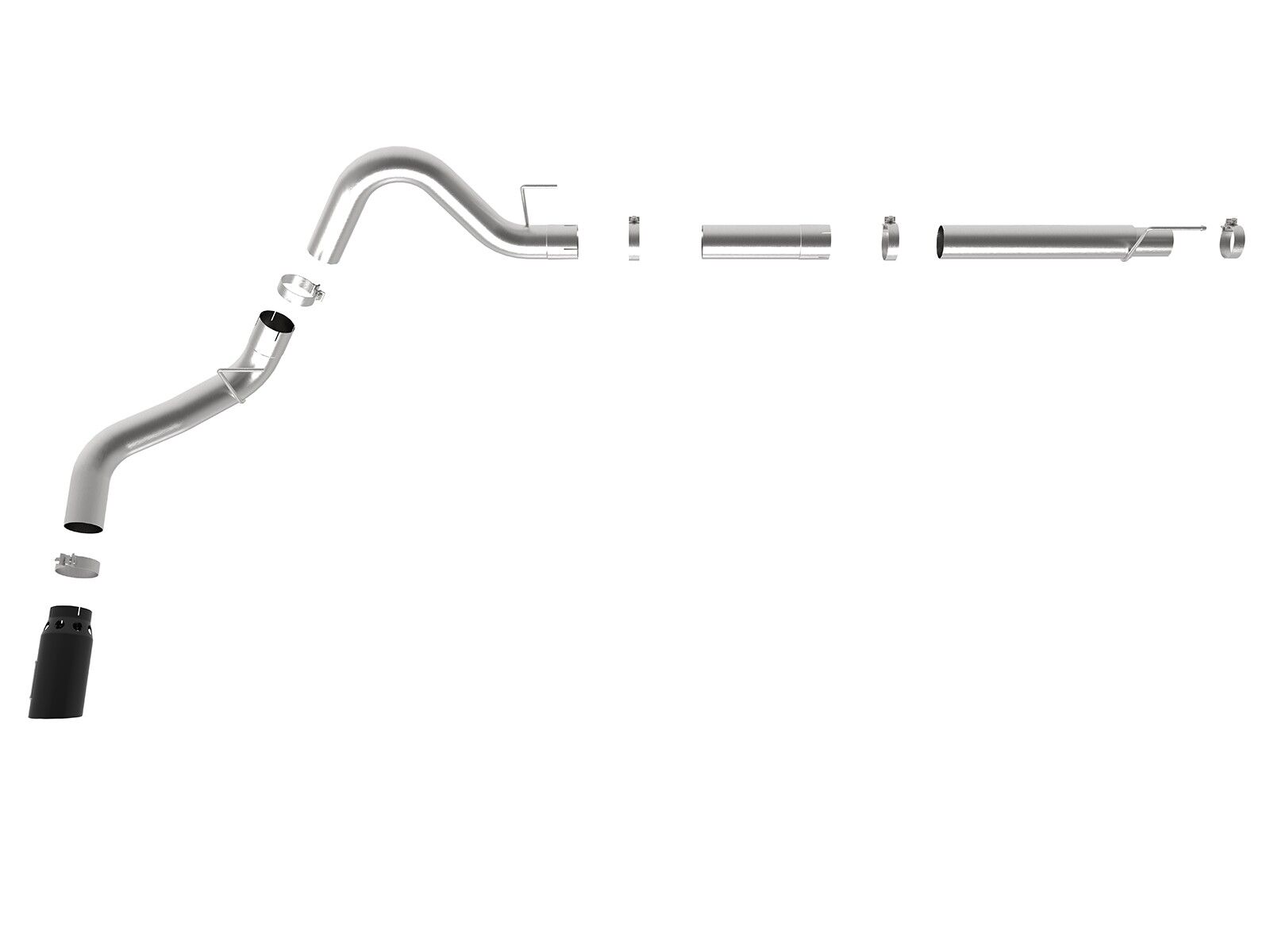 2018-2019 Ford F-150 Turbo Diesel V6 3.0L Large Bore-HD 4" 409 Stainless Steel DPF-Back Exhaust System
