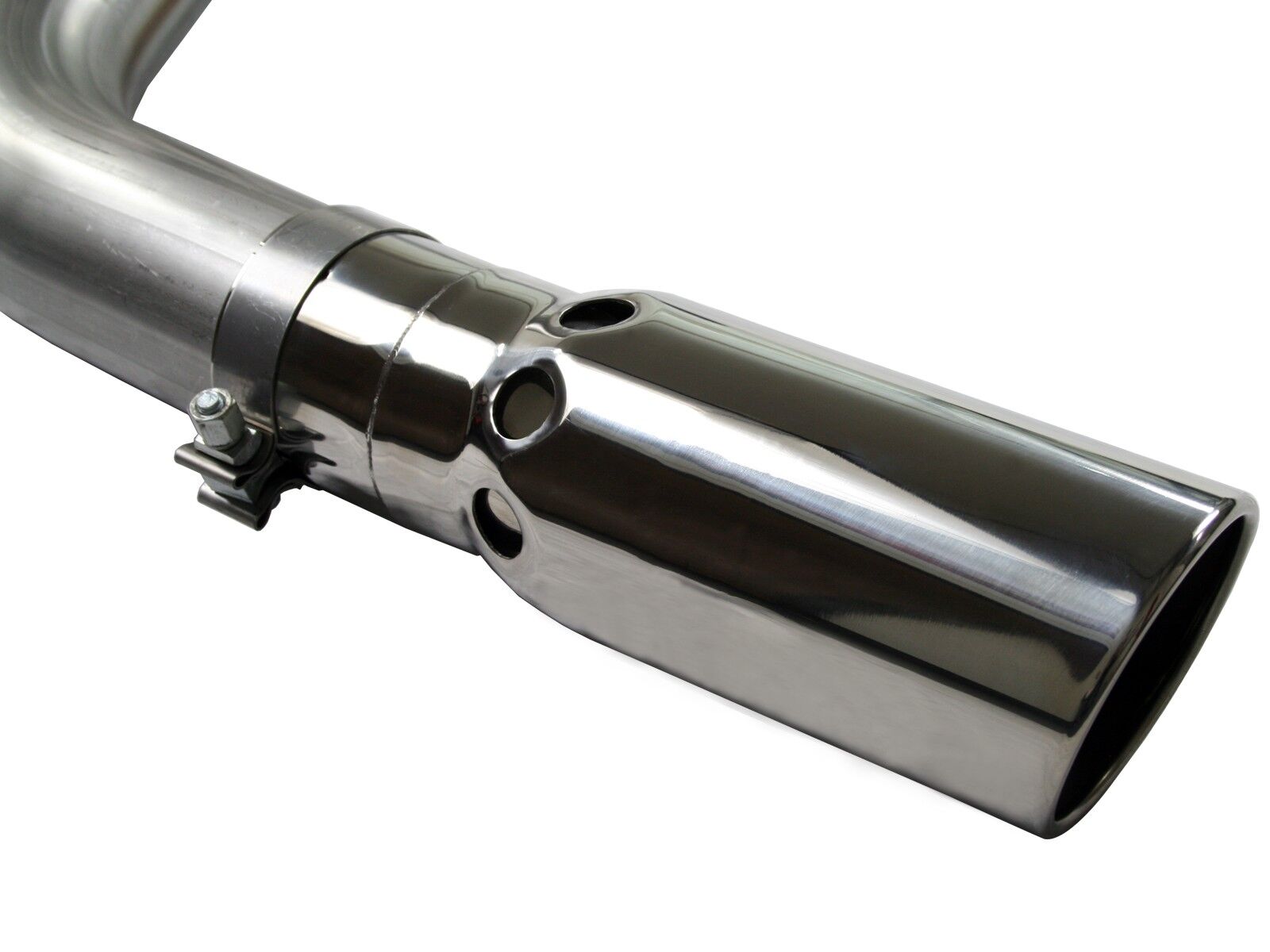 2007-2010 Chevrolet Silverado 3500 HD LMM Duramax Turbo Diesel V8 6.6L Large Bore-HD 4" 409 Stainless Steel DPF-Back Exhaust System