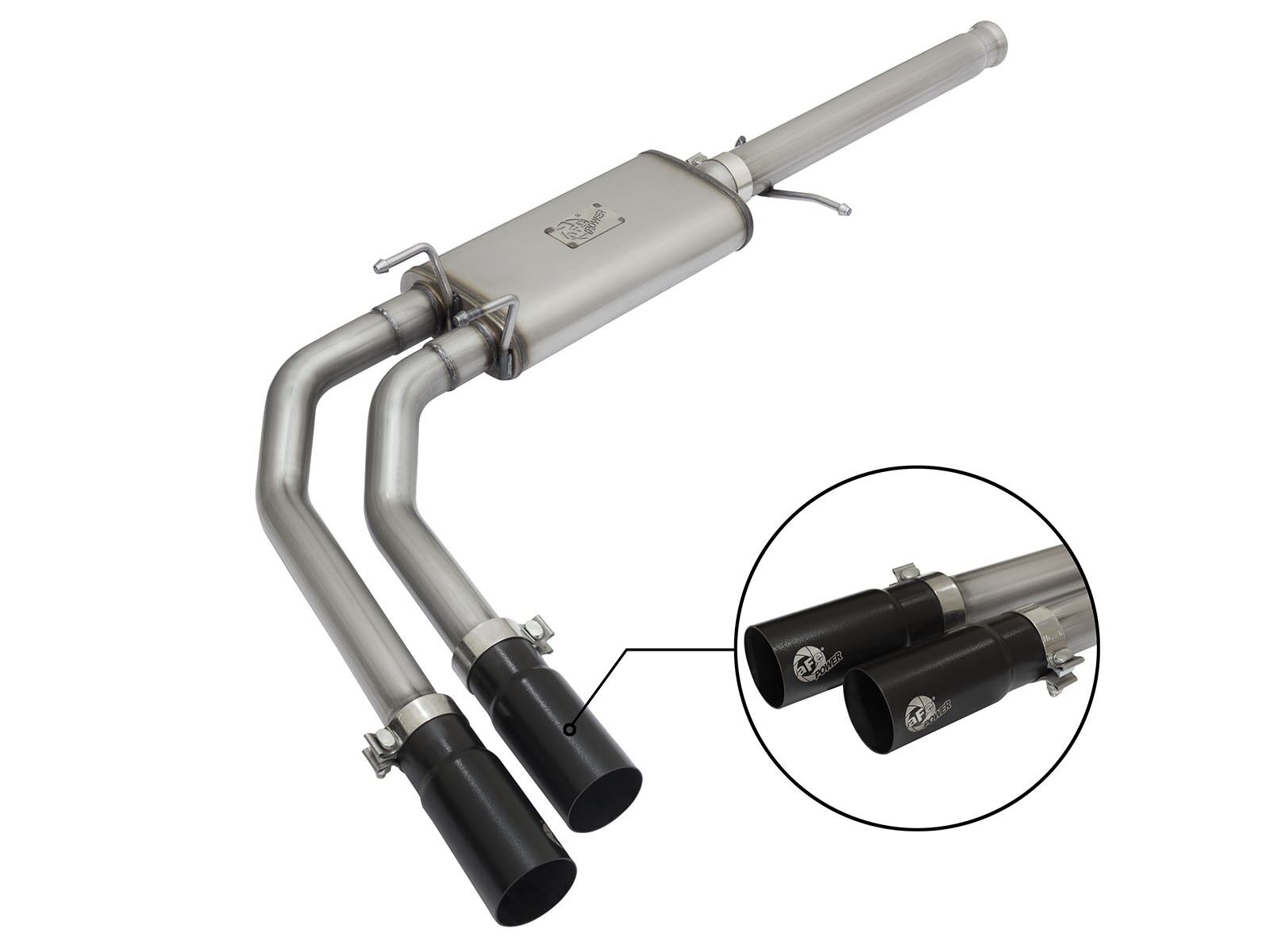 2009-2018 Chevrolet Silverado 1500 V6 4.3L Rebel Series 3" to 2-1/2" 409 Stainless Steel Cat-Back Exhaust System