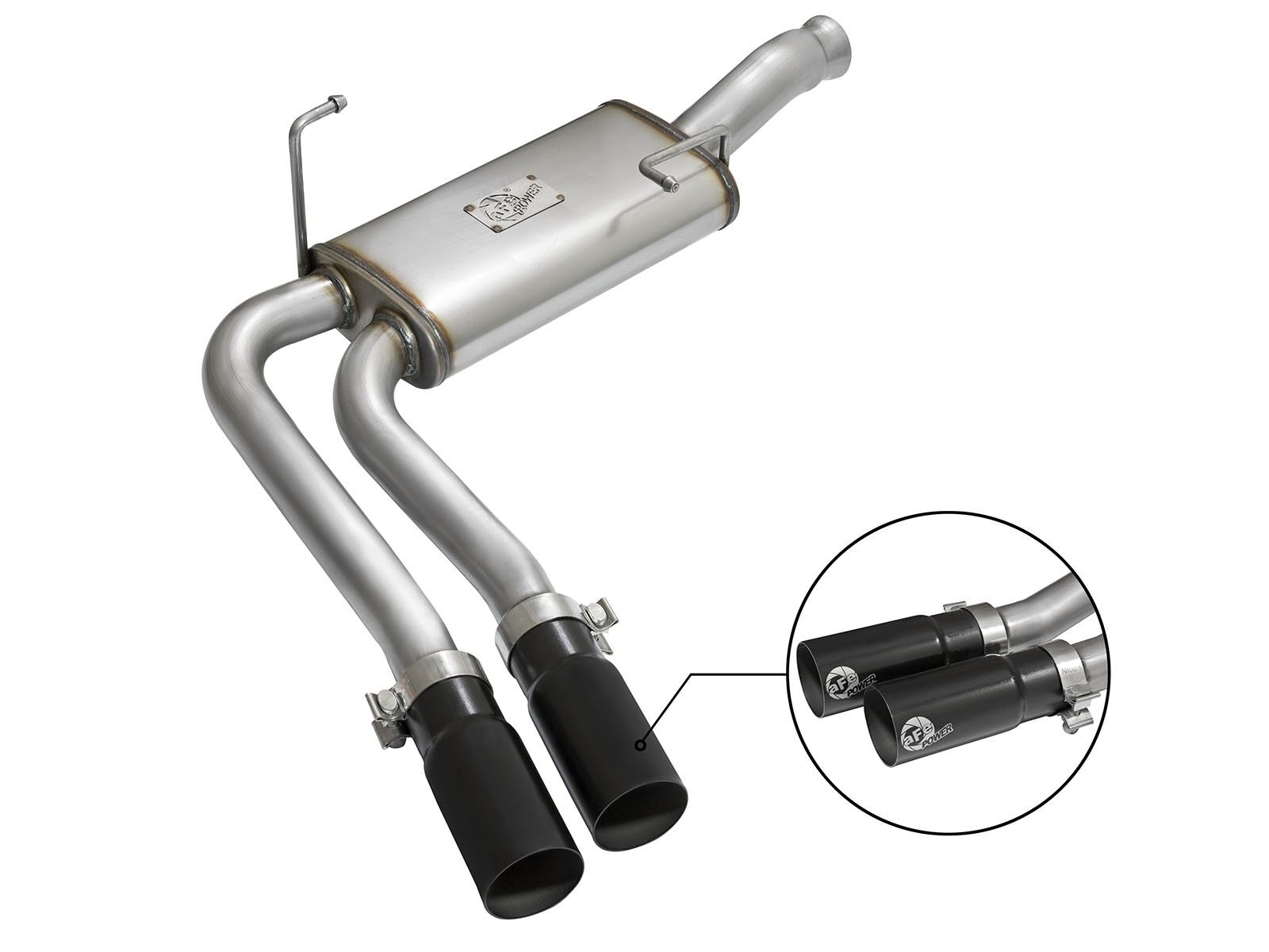 2009-2018 Chevrolet Silverado 1500 V6 4.3L/V8 5.3L Rebel Series 3" to 2-1/2" 409 Stainless Steel Cat-Back Exhaust System - 49-44070-B