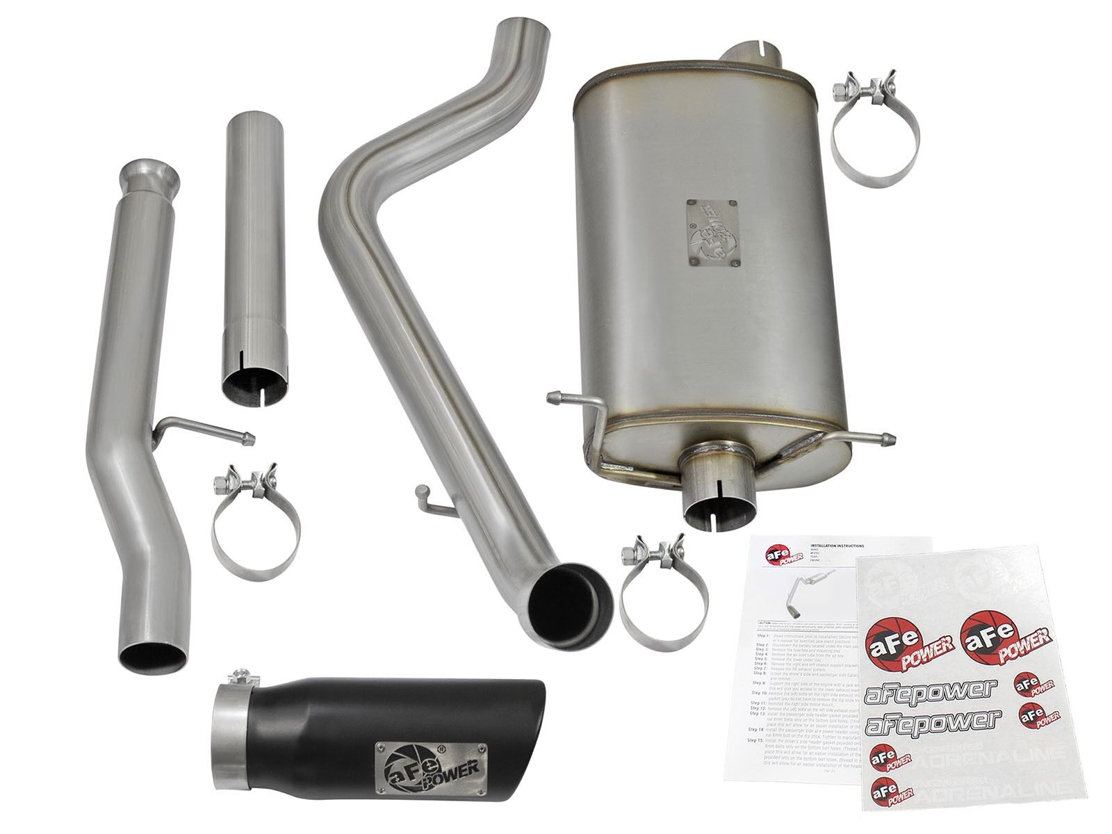 2009-2018 Chevrolet Silverado 1500 V6 4.3L/V8 5.3L MACH Force-Xp 3" 409 Stainless Steel Cat-Back Exhaust System