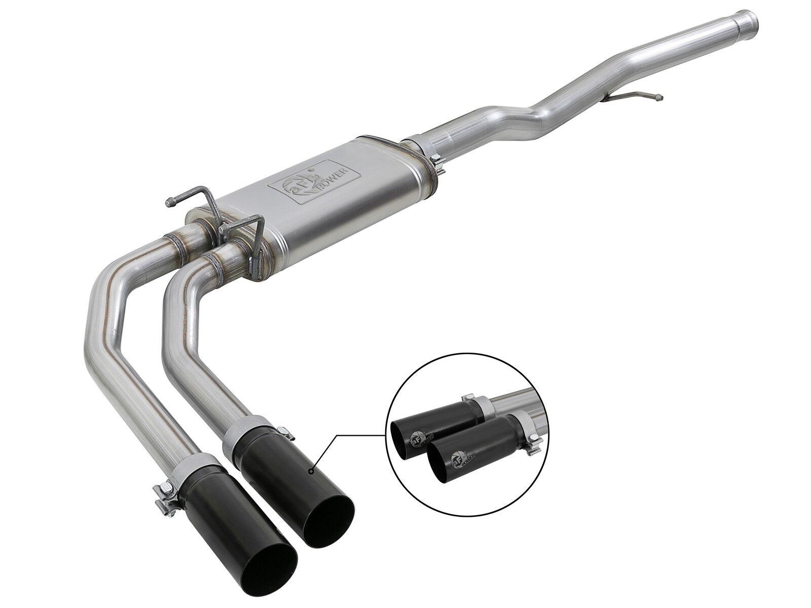 2009-2018 Chevrolet Silverado 1500 V6 4.3L/V8 5.3L Rebel Series 3" to 2-1/2" 409 Stainless Steel Cat-Back Exhaust System - 49-44098-B