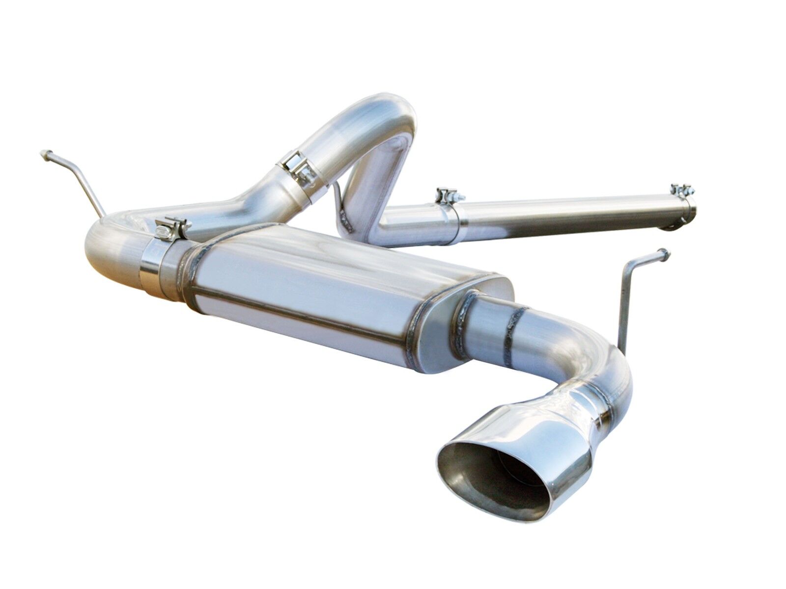 2007-2011 Jeep Wrangler JK V6 3.8L MACH Force-Xp 3" 409 Stainless Steel Cat-Back Exhaust System - 49-46201