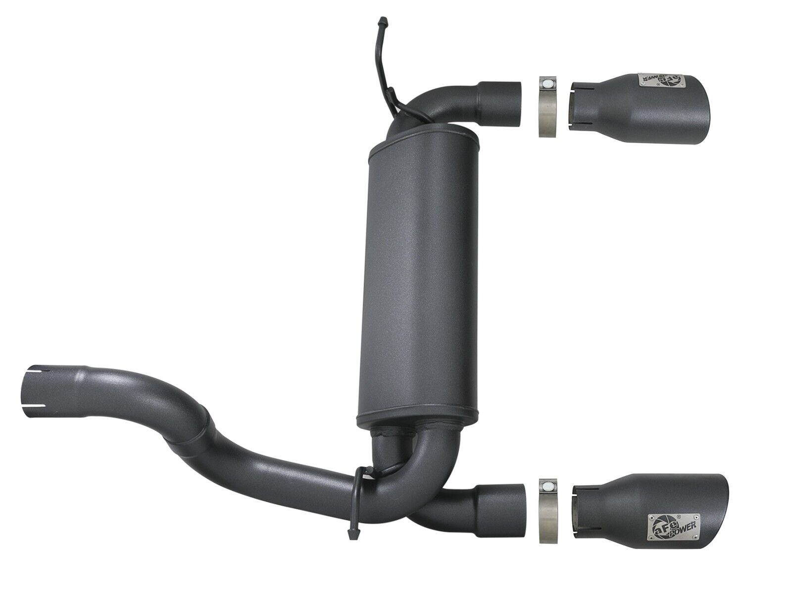 2018-2019 Jeep Wrangler JL V6 3.6L 2DR/4DR Rebel Series 2-1/2" 409 Stainless Steel Axle-Back Exhaust System