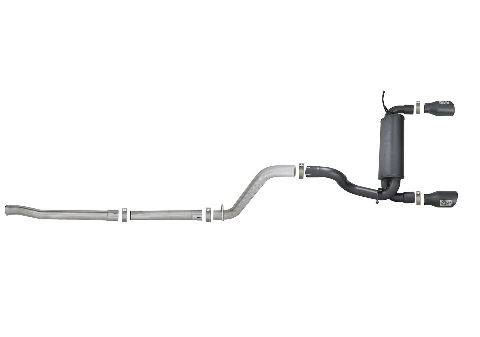 2018-2019 Jeep Wrangler JL V6 3.6L 2DR/4DR Rebel Series 2-1/2" 409 Stainless Steel Cat-Back Exhaust System
