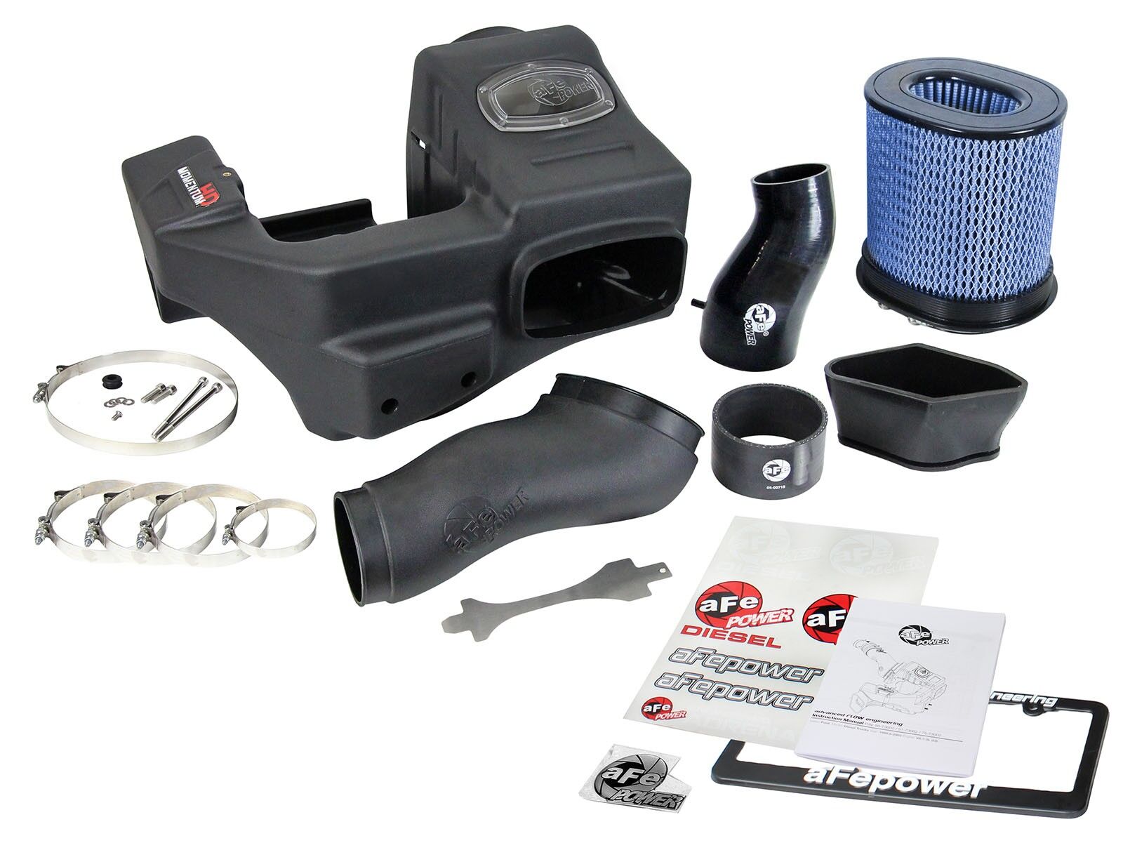 1999-2003 Ford F-550 Super Duty Turbo Diesel V8 7.3L Momentum HD Cold Air Intake System w/Pro 10R Filter Media