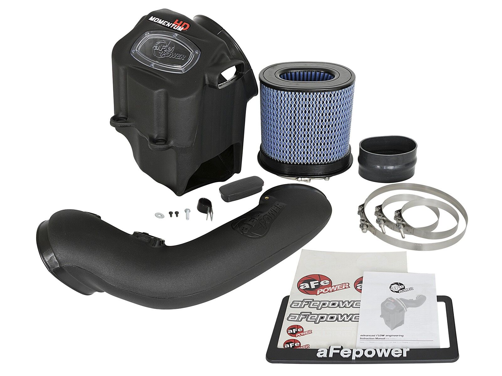 2017-2019 Ford F-550 Super Duty Turbo Diesel V8 6.7L Momentum HD Cold Air Intake System w/Pro 10R Filter Media