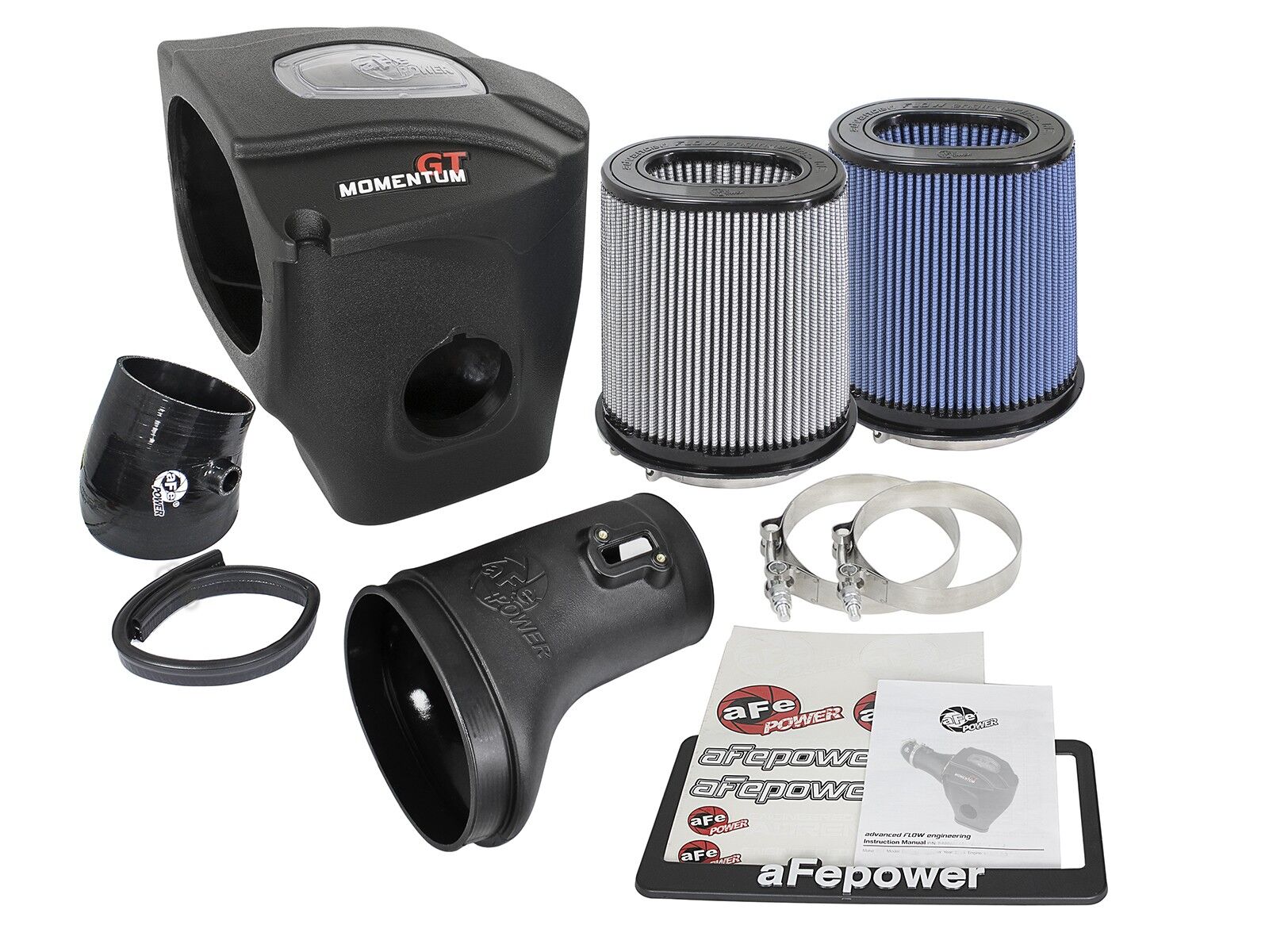 2015-2016 Dodge Charger Hellcat HEMI SRT Supercharged V8 6.2L Momentum GT Cold Air Intake System w/Dual Filter Media