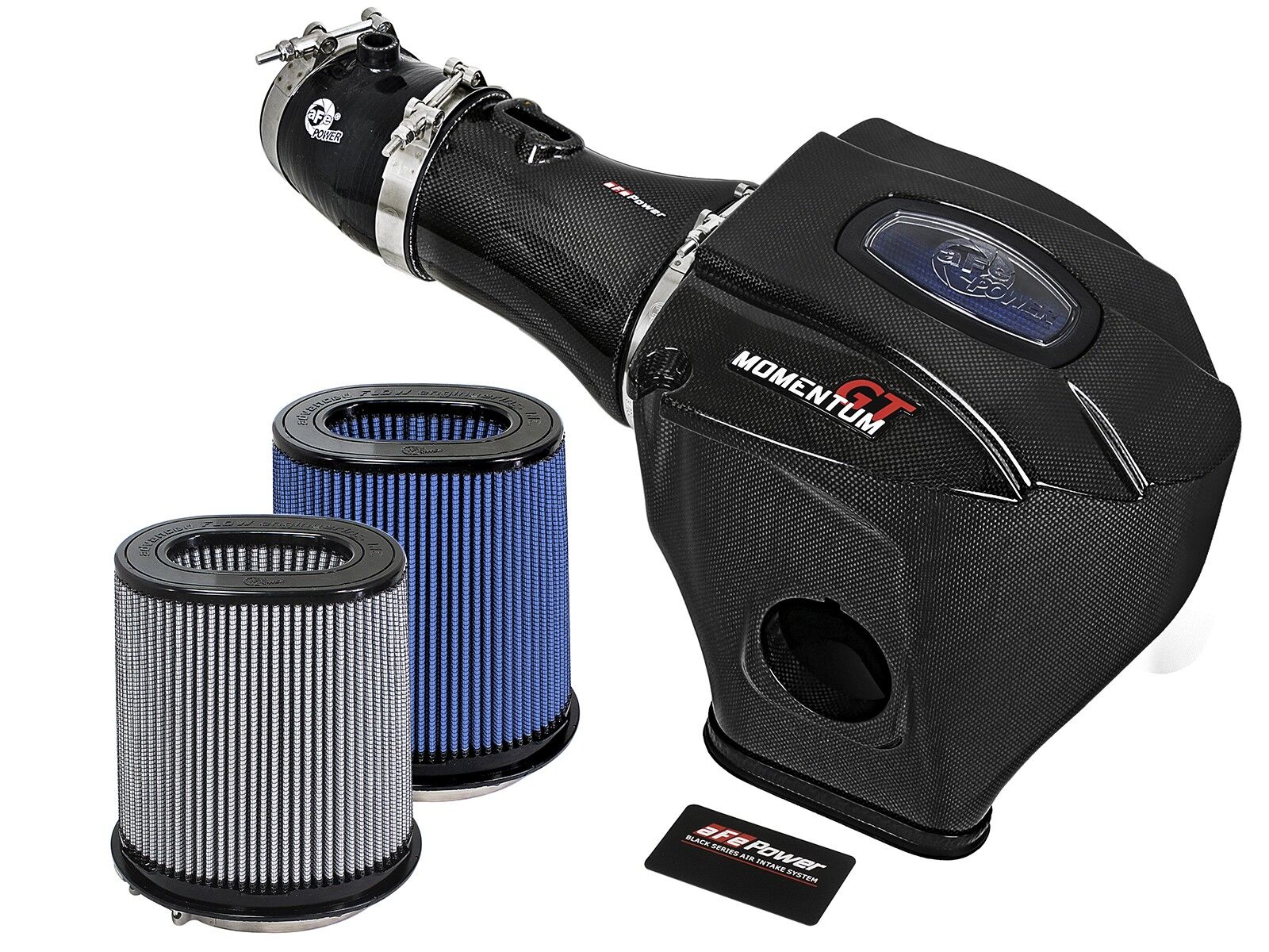 2015-2016 Dodge Charger Hellcat HEMI SRT Supercharged V8 6.2L Black Series Momentum Carbon Fiber Cold Air Intake System w/Dual Filter Media