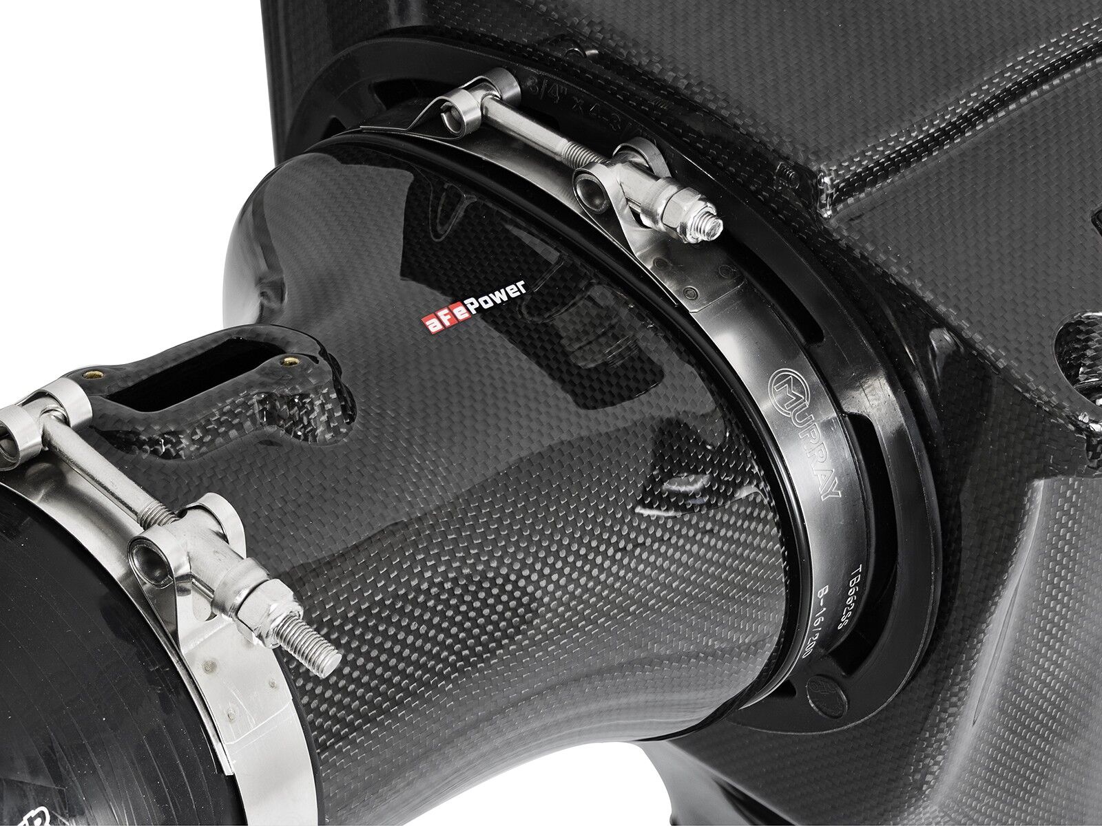 2015-2016 Dodge Charger Hellcat HEMI SRT Supercharged V8 6.2L Black Series Momentum Carbon Fiber Cold Air Intake System w/Dual Filter Media