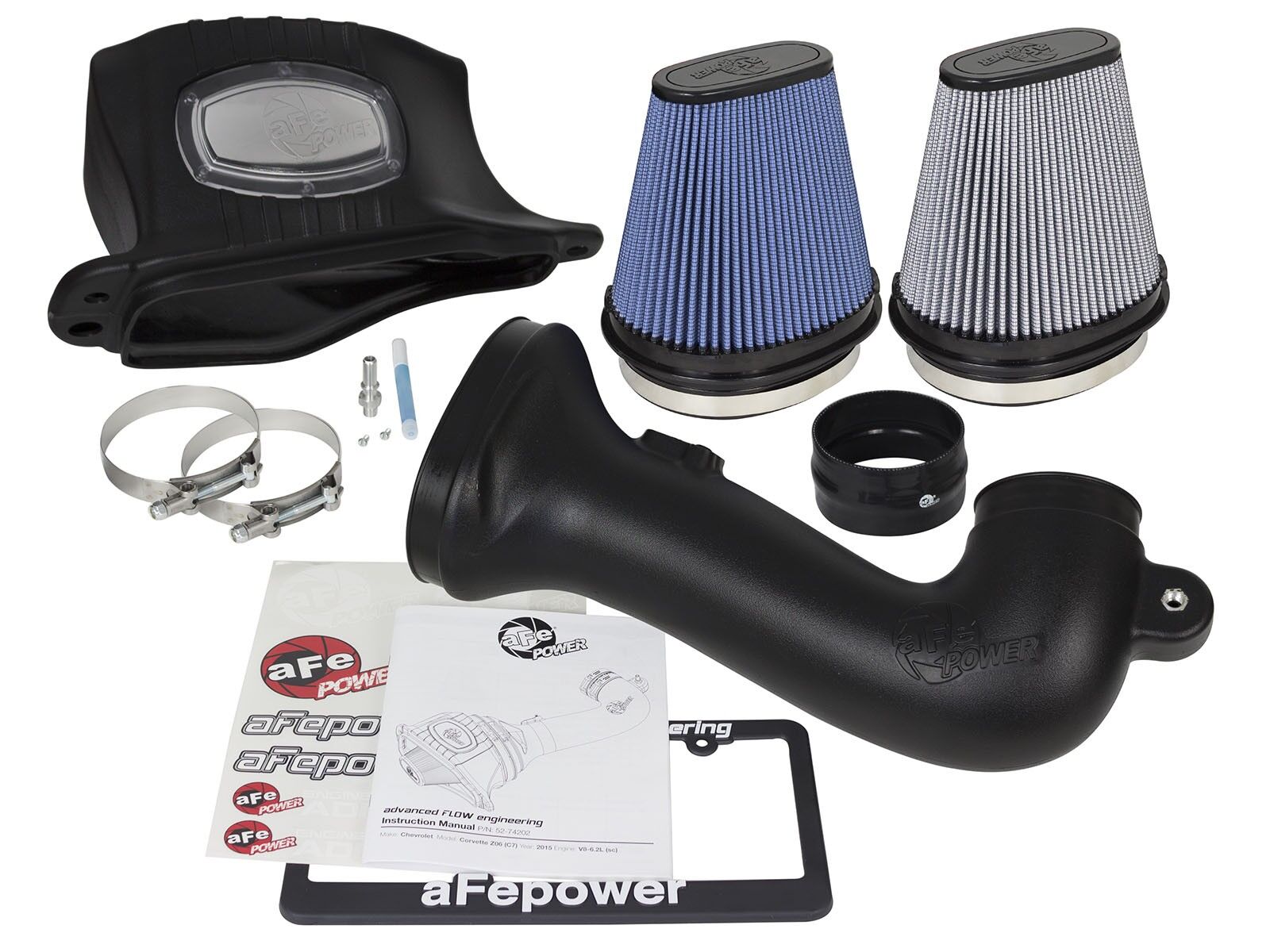 2015-2019 Chevrolet Corvette Z06 LT4 Supercharged V8 6.2L Momentum Cold Air Intake System w/Dual Filter Media