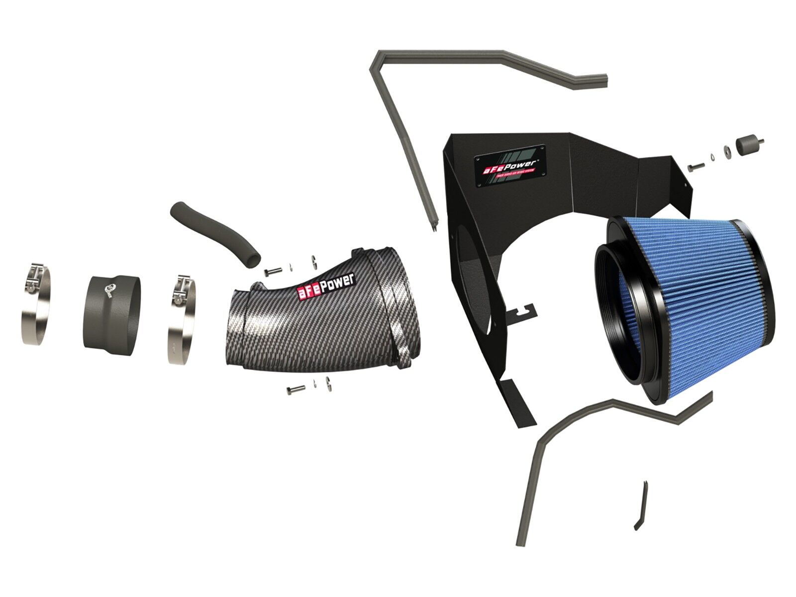 2011-2019 Dodge Charger HEMI SRT-8/SRT 392 HEMI V8 6.4L Magnum FORCE Stage-2 Track Series Carbon Fiber Cold Air Intake System w/Pro 5R Filter Media