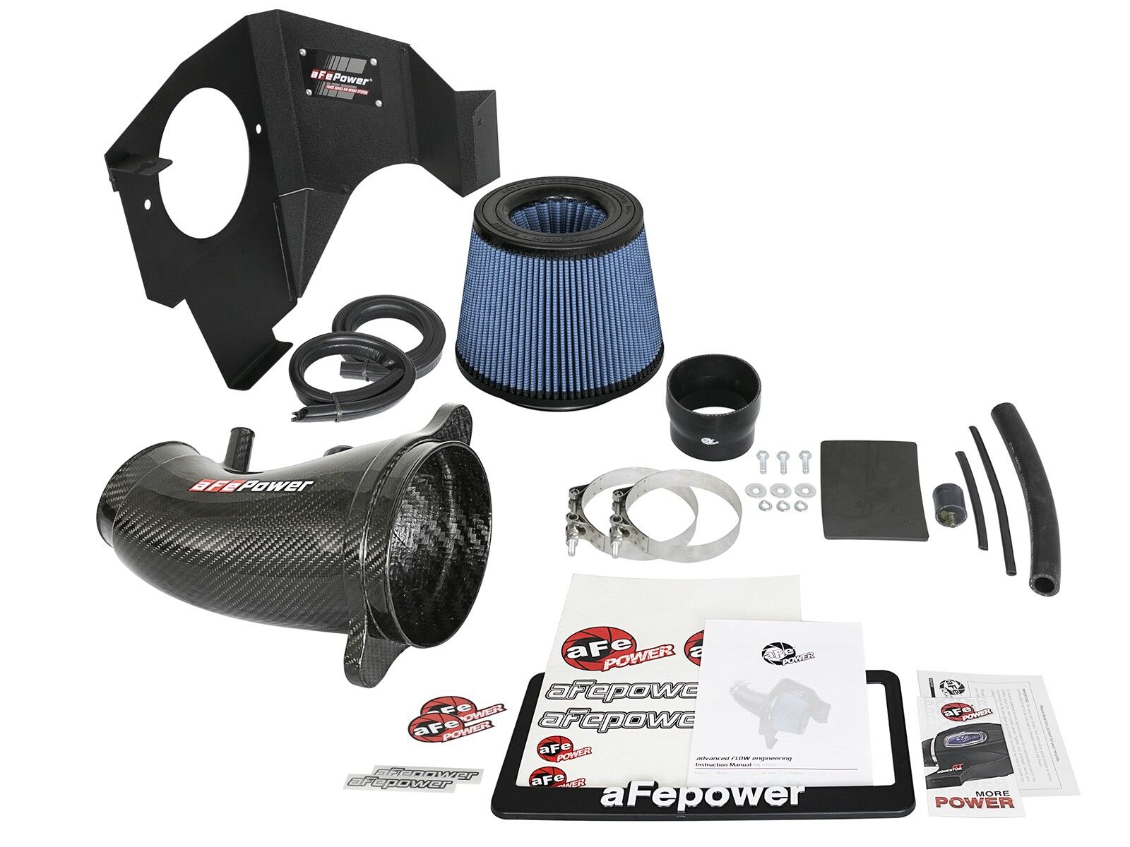 2011-2019 Dodge Charger HEMI SRT-8/SRT 392 HEMI V8 6.4L Magnum FORCE Stage-2 Track Series Carbon Fiber Cold Air Intake System w/Pro 5R Filter Media