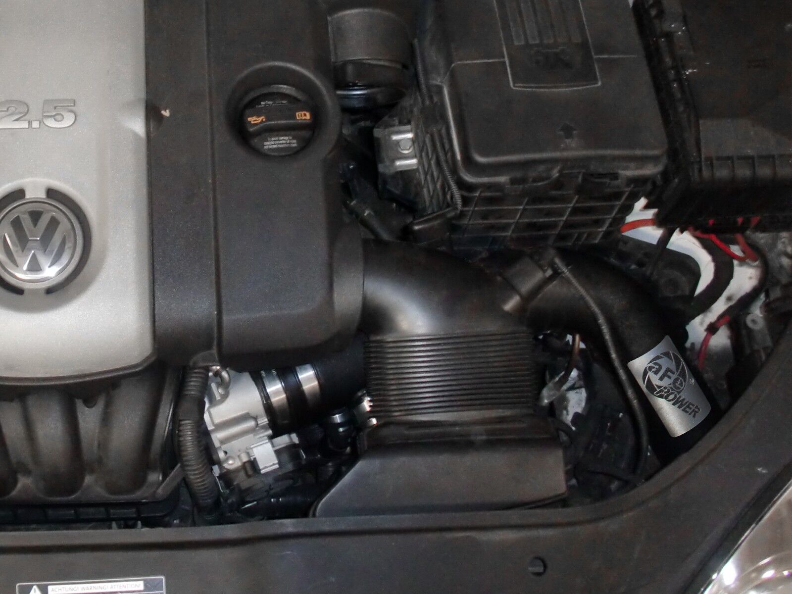 2006-2008 VW Rabbit MKV L5 2.5L Magnum FORCE Stage-2 Cold Air Intake System w/Pro 5R Filter Media