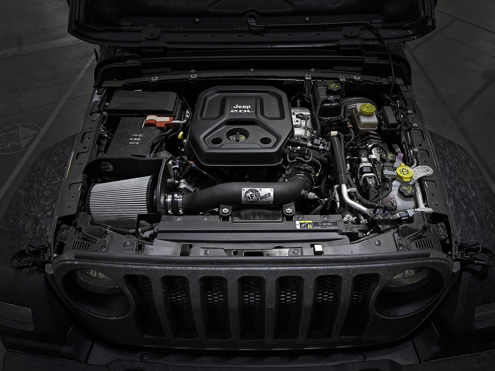 2018-2019 Jeep Wrangler Turbo JL 2.0L Magnum FORCE Stage-2 XP Cold Air Intake System w/Pro DRY S Filter Media