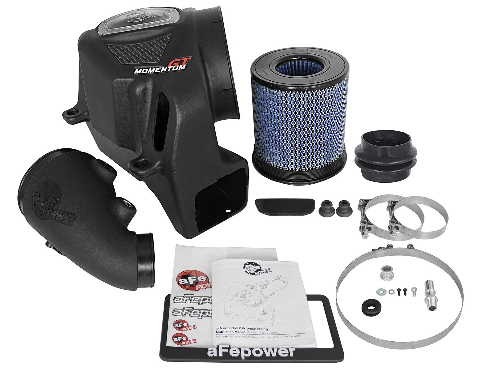 2014-2016 Ram Truck 3500 HEMI Base/Power Wagon V8 6.4L Momentum GT Cold Air Intake System w/Pro 5R Filter Media