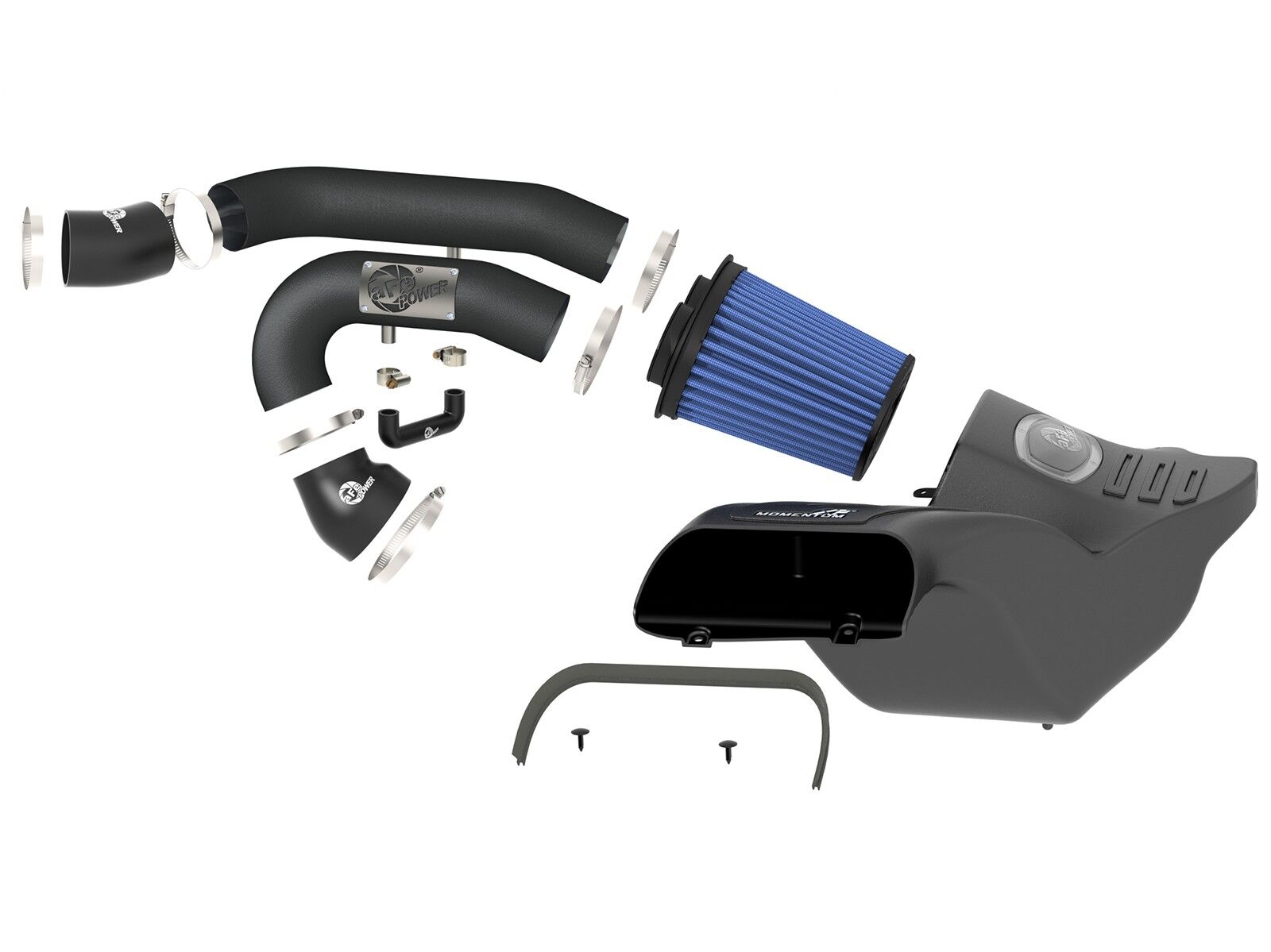 2017-2019 Ford Raptor EcoBoost V6 3.5L Momentum XP Alpha Raptor Cold Air Intake System - Black w/Pro 5R Filter Media