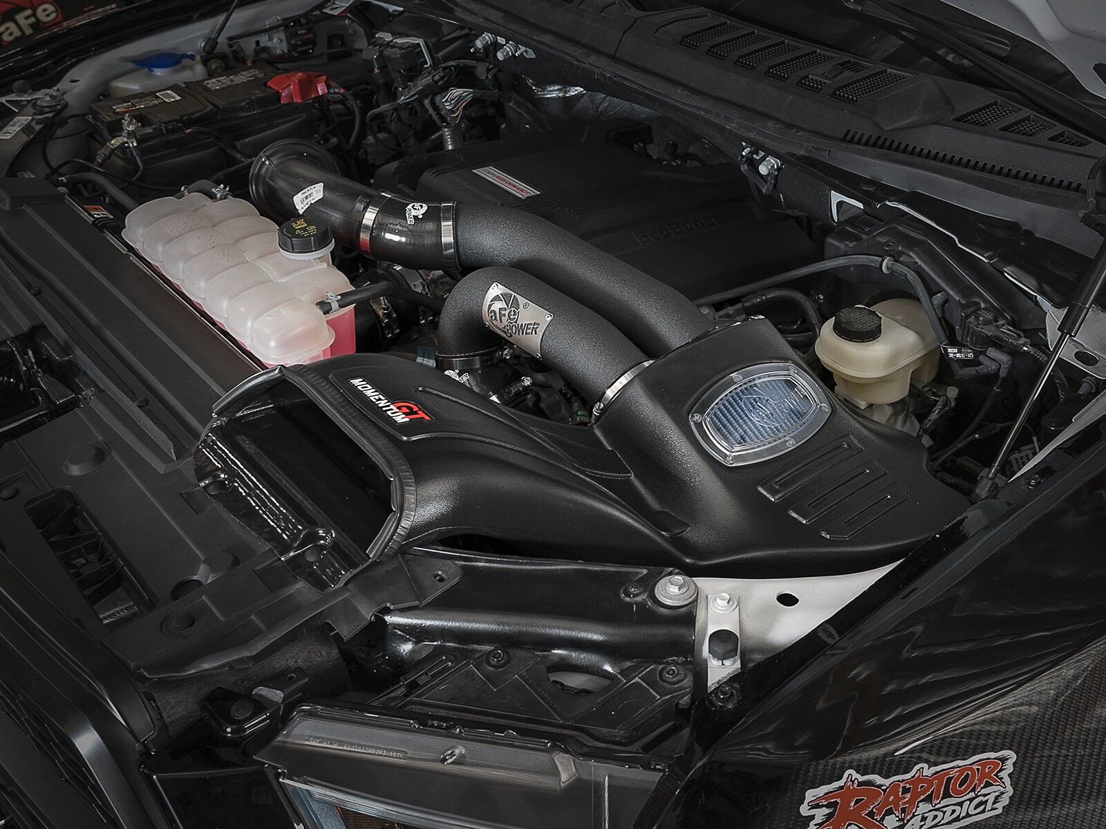 2017-2019 Ford Raptor EcoBoost V6 3.5L Momentum XP Alpha Raptor Cold Air Intake System - Black w/Pro 5R Filter Media