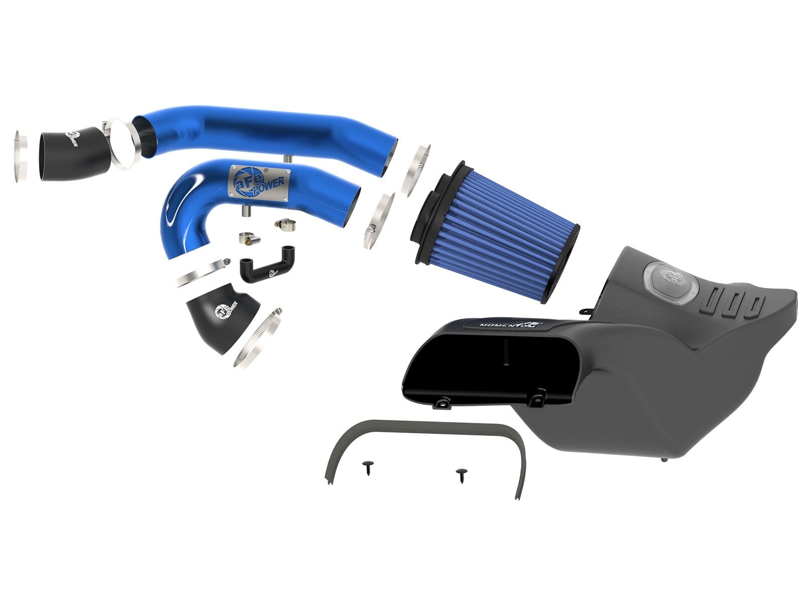 2017-2019 Ford Raptor EcoBoost V6 3.5L Momentum XP Alpha Raptor Cold Air Intake System - Blue w/Pro 5R Filter Media