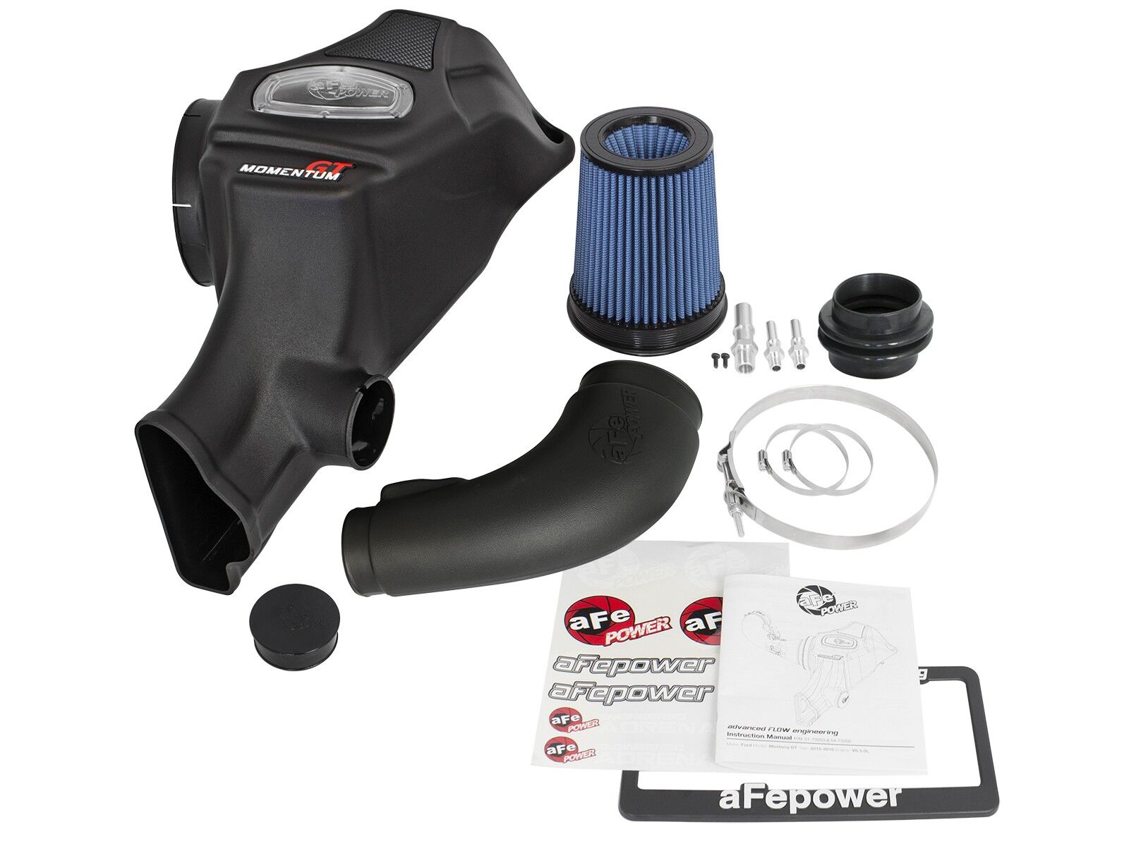 2015-2017 Ford Mustang V6 3.7L Momentum GT Cold Air Intake System w/Pro 5R Filter Media